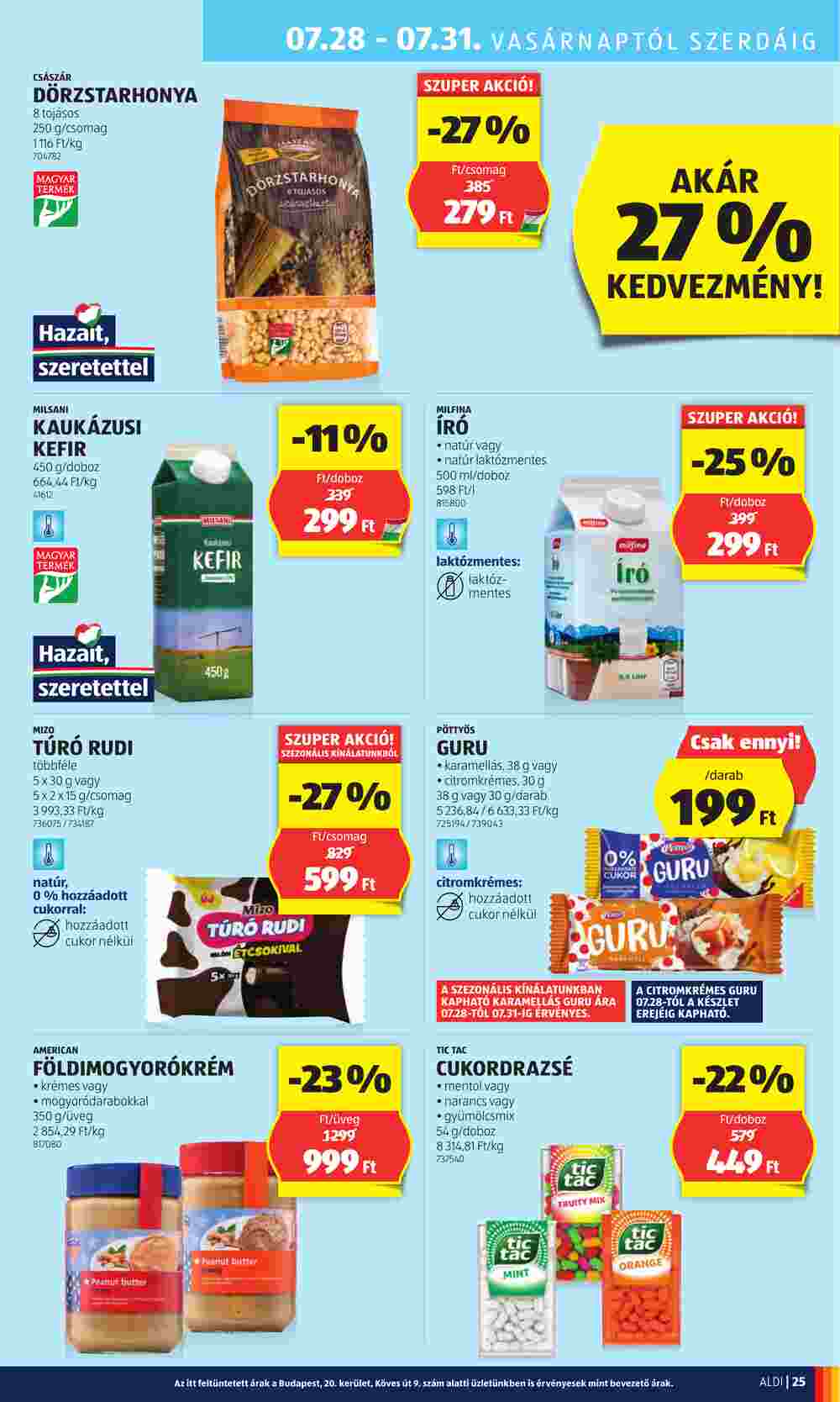 Aldi akciós újság 2024.07.25-től - 29. oldal.