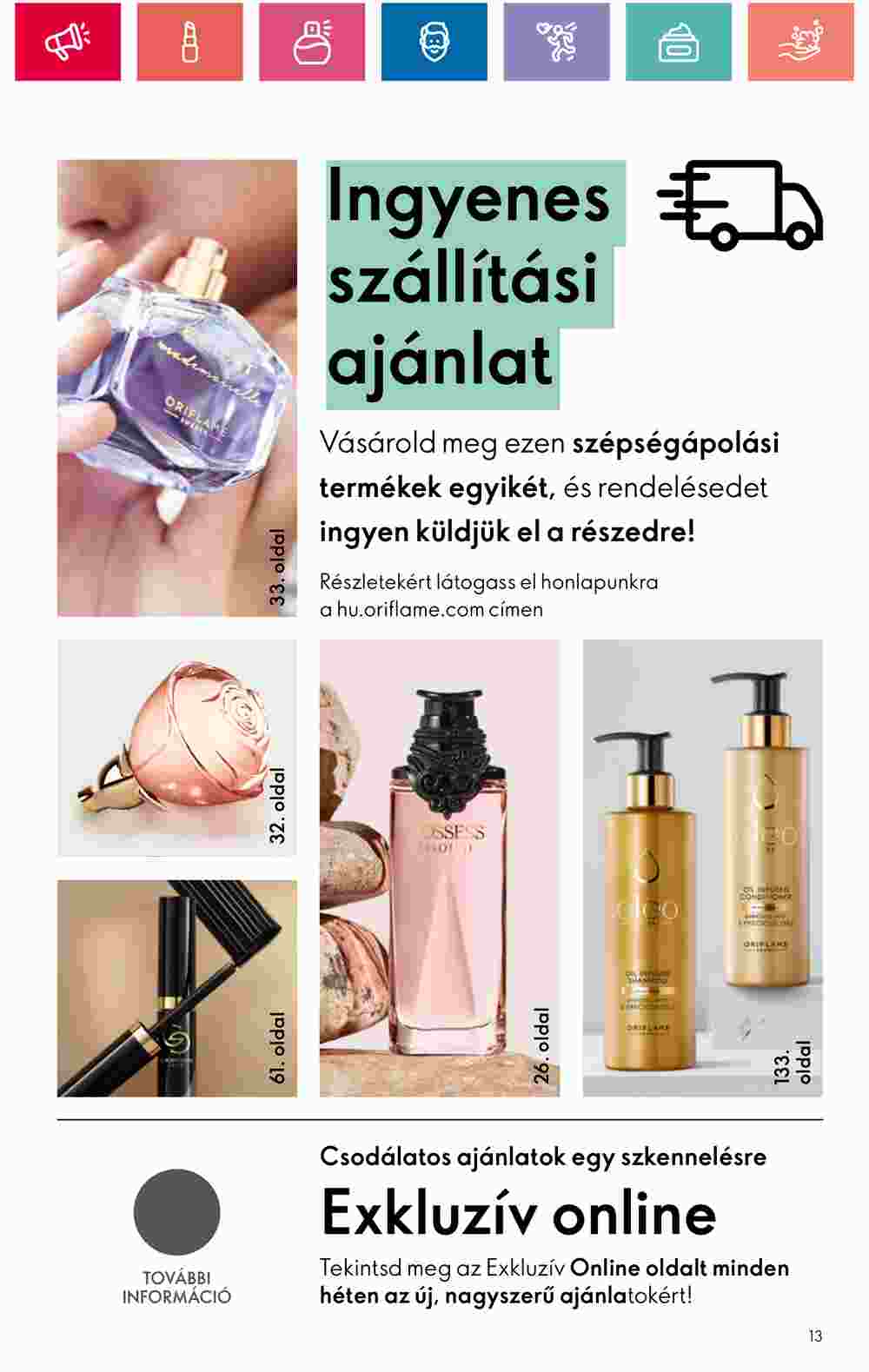 Oriflame akciós újság 2024.07.30-tól - 13. oldal.