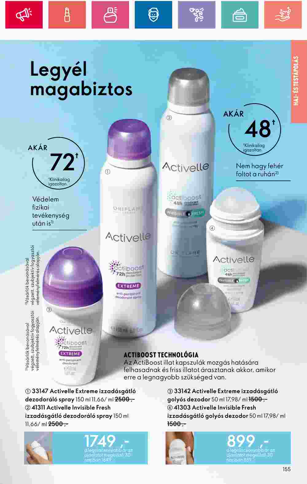 Oriflame akciós újság 2024.07.30-tól - 155. oldal.