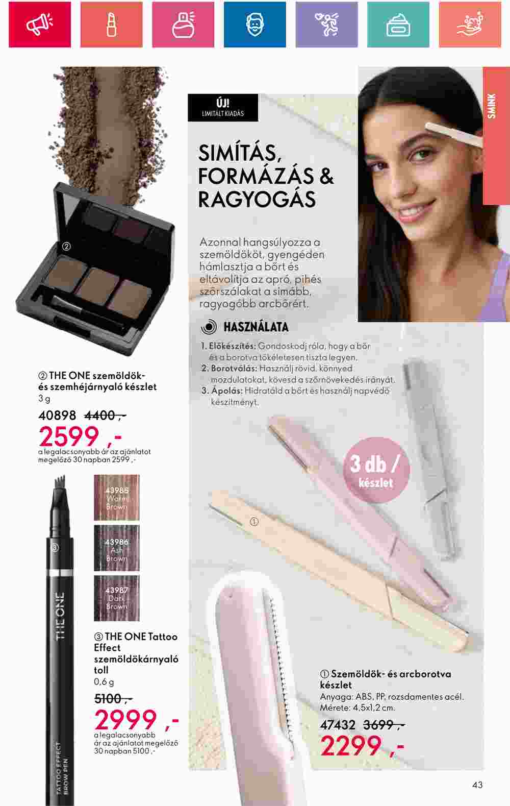 Oriflame akciós újság 2024.07.30-tól - 43. oldal.