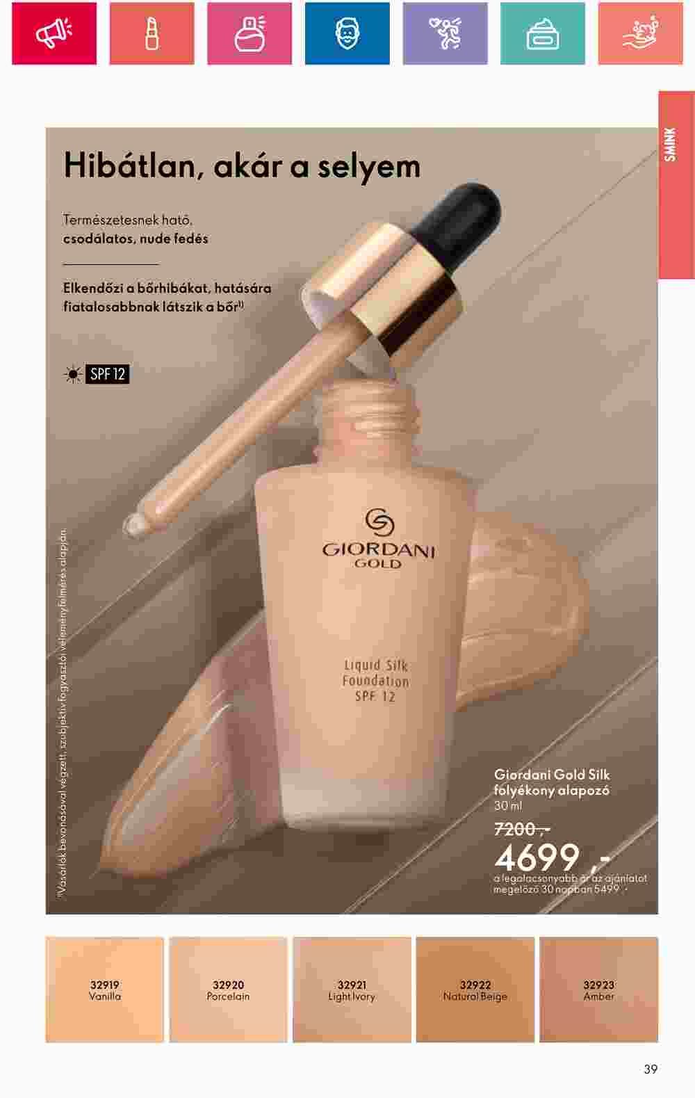 Oriflame akciós újság 2024.08.20-tól - 39. oldal.