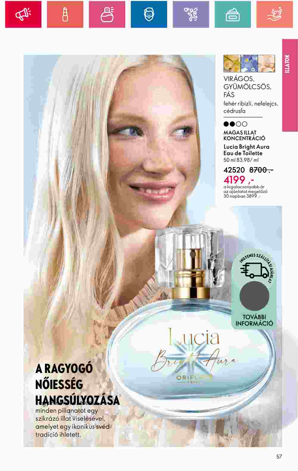 Oriflame akciós újság 2024.08.20-tól - 57. oldal.