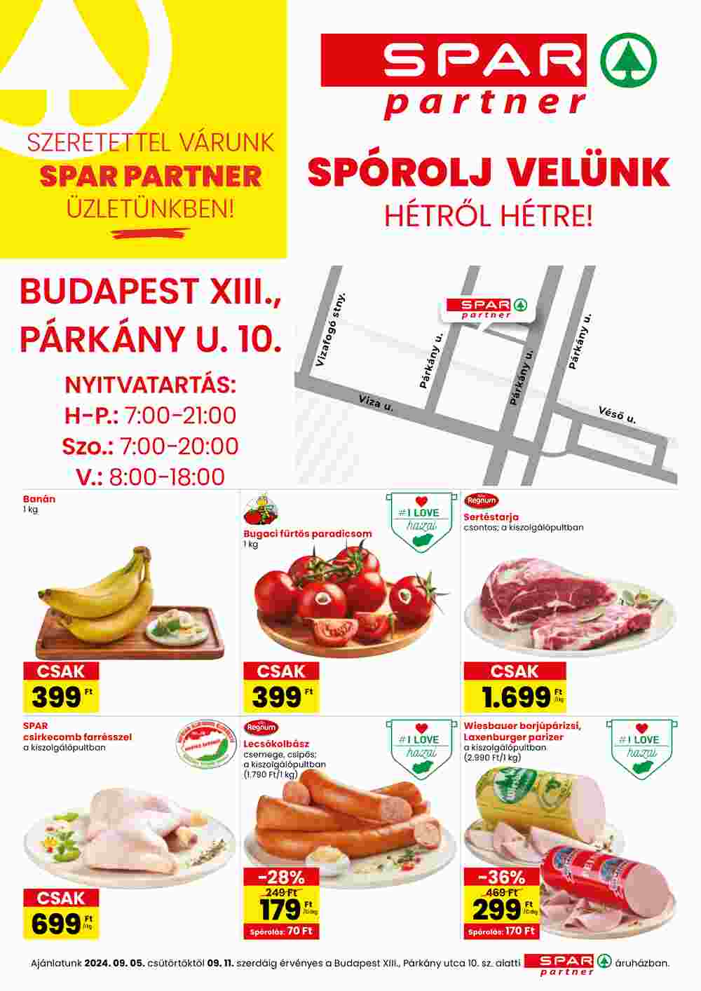 Spar akciós újság 2024.09.05-től - 1. oldal.