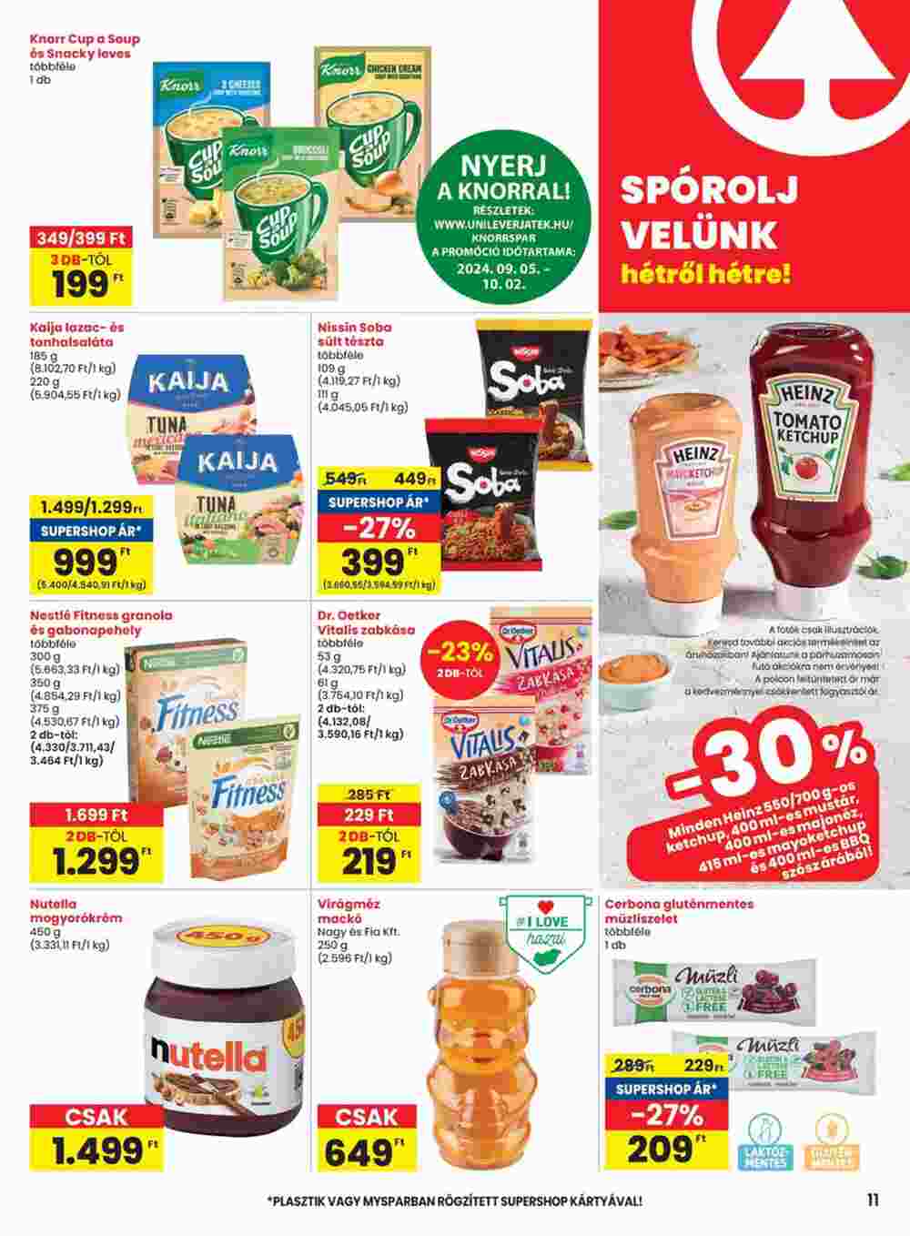 Spar akciós újság 2024.09.19-től - 11. oldal.