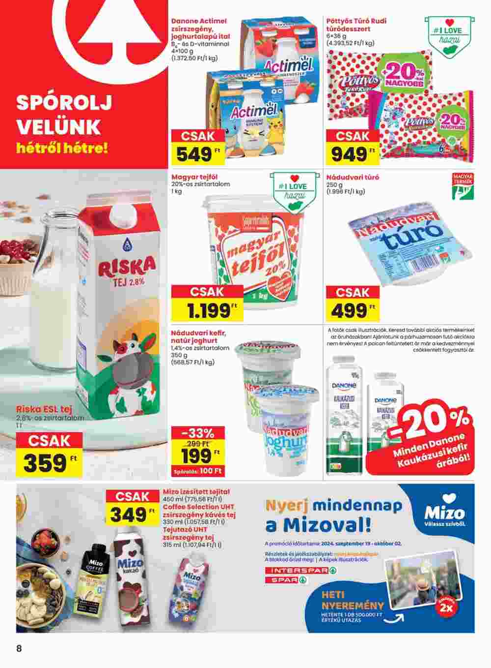 Spar akciós újság 2024.09.19-től - 8. oldal.