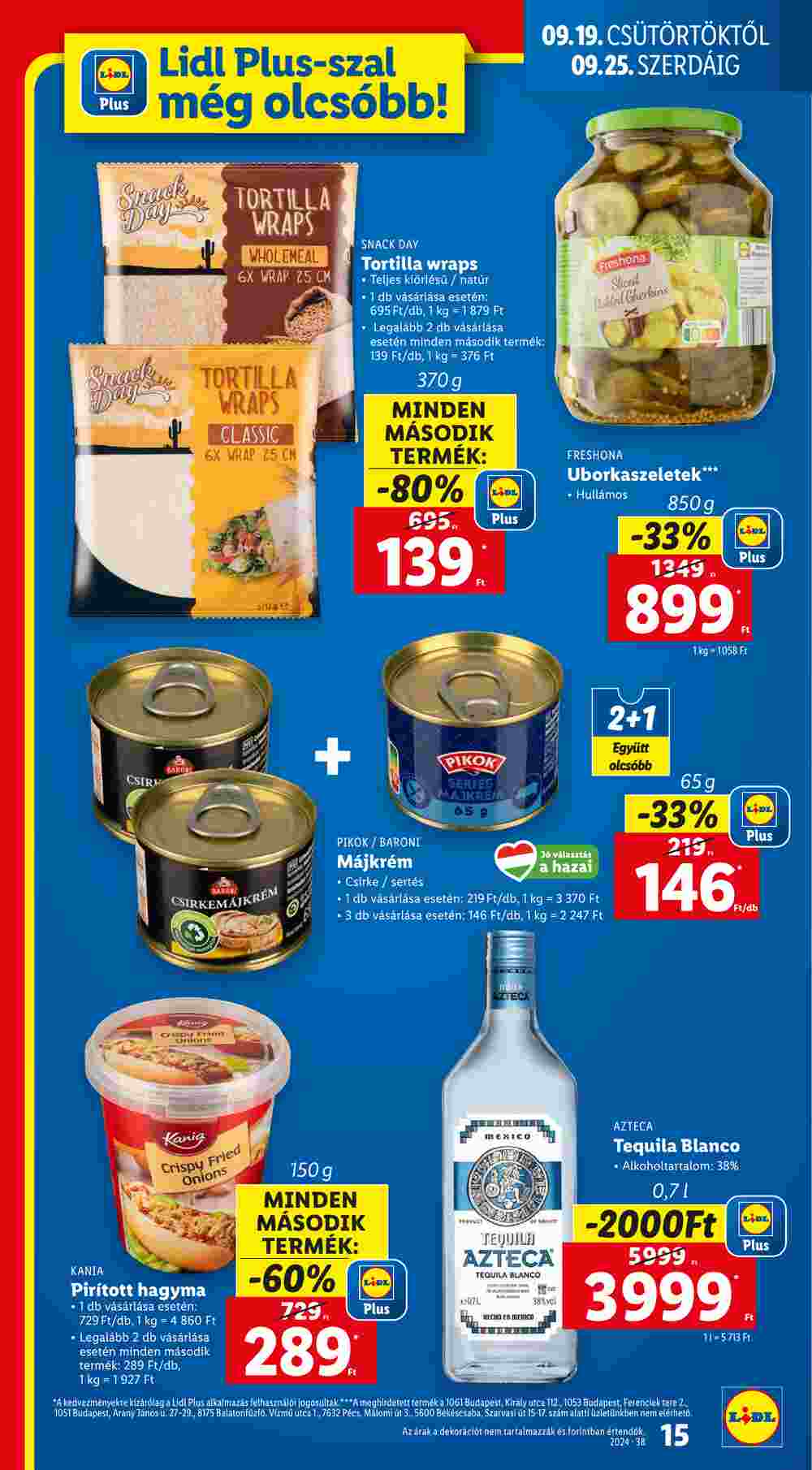 Lidl akciós újság 2024.09.19-től - 15. oldal.