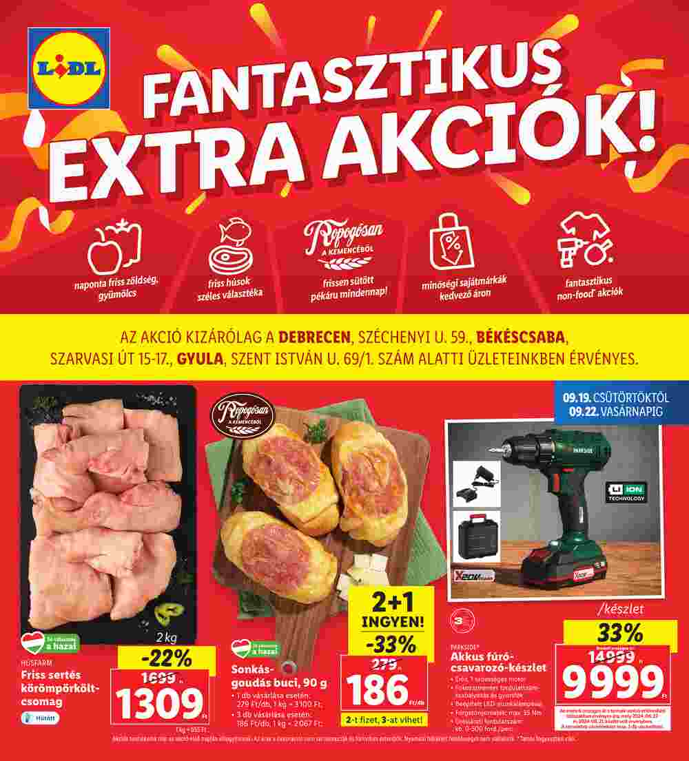 Lidl akciós újság 2024.09.19-től - 1. oldal.