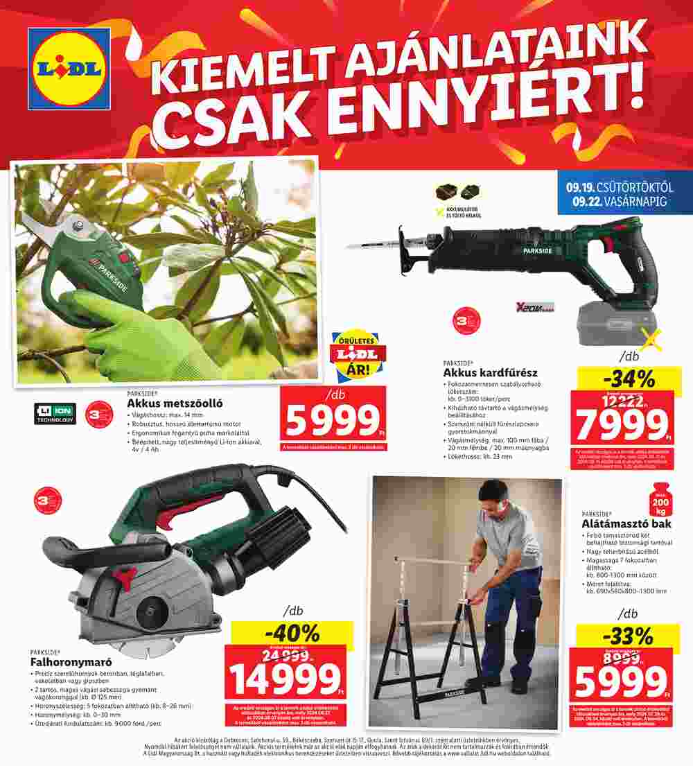 Lidl akciós újság 2024.09.19-től - 4. oldal.