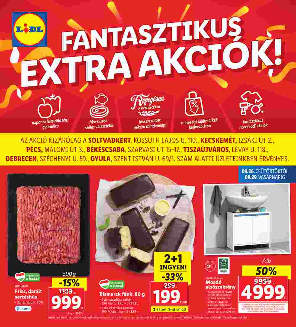 Lidl akciós újság 2024.09.26-tól - 1. oldal.