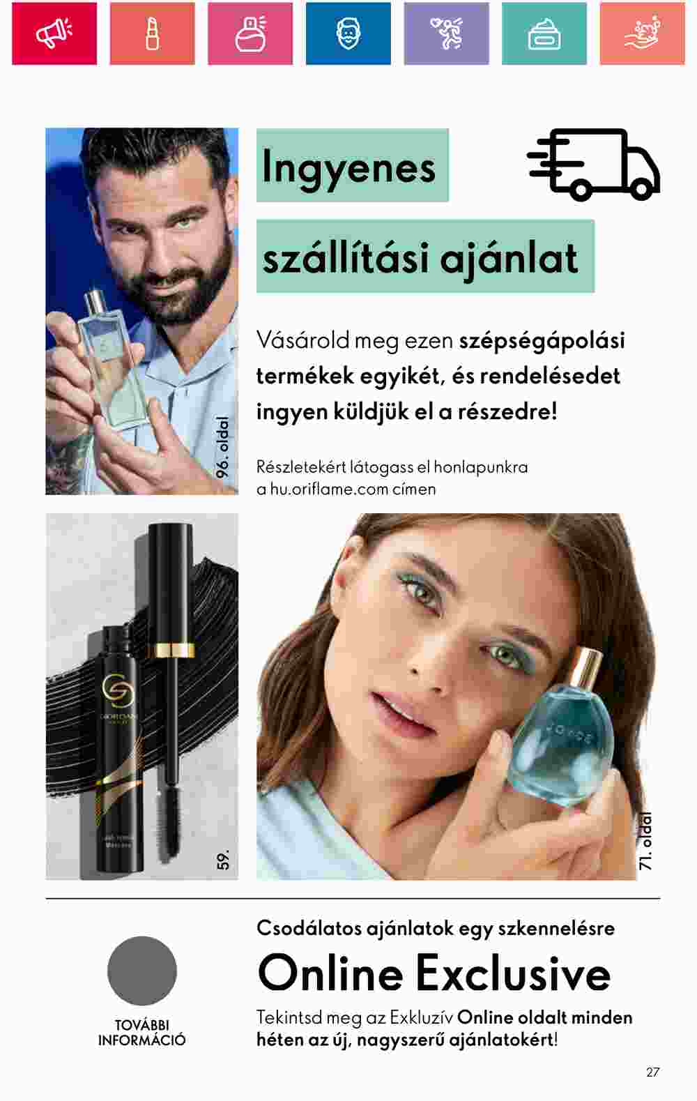 Oriflame akciós újság 2024.10.01-től - 27. oldal.