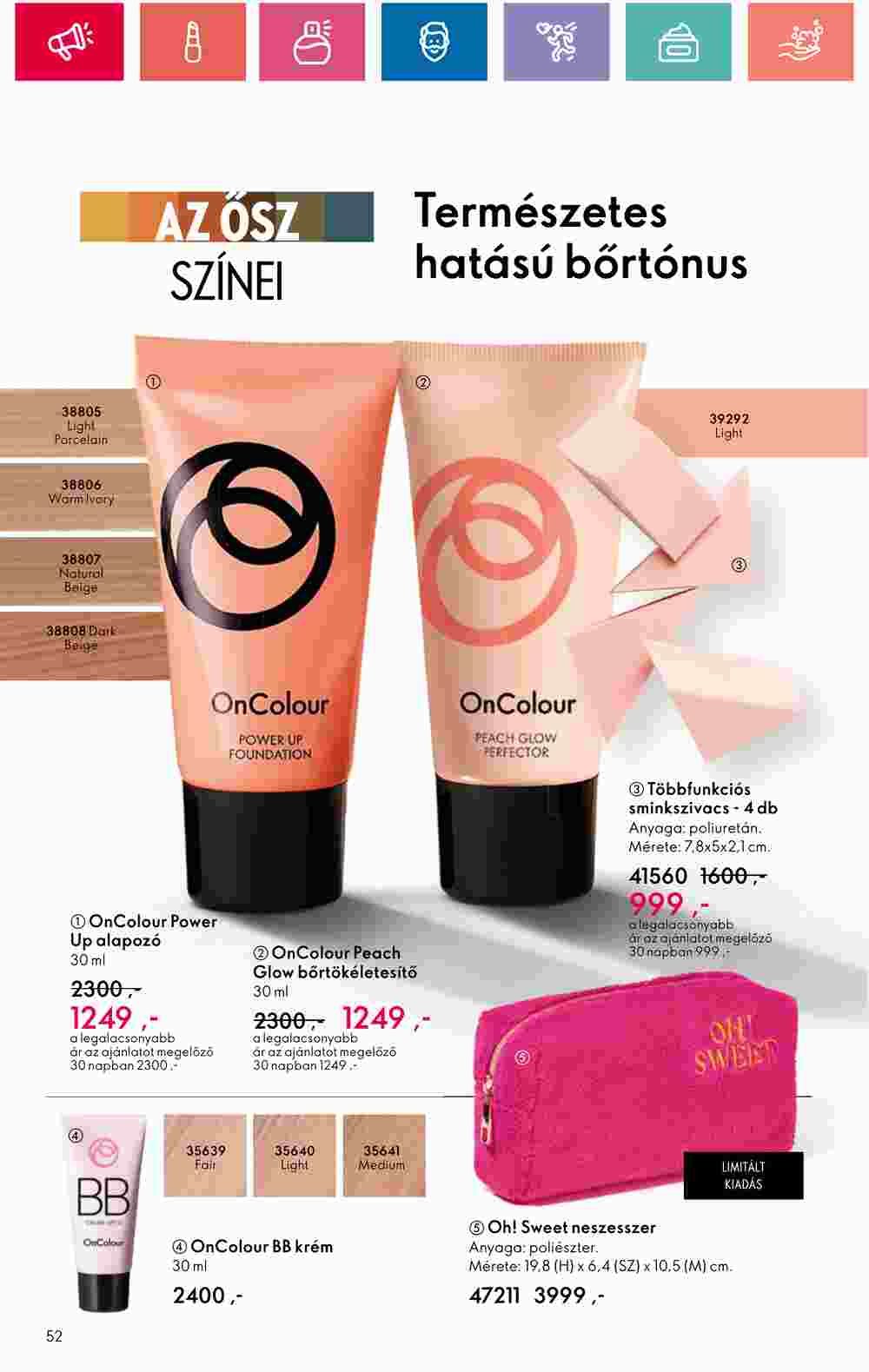 Oriflame akciós újság 2024.10.01-től - 52. oldal.