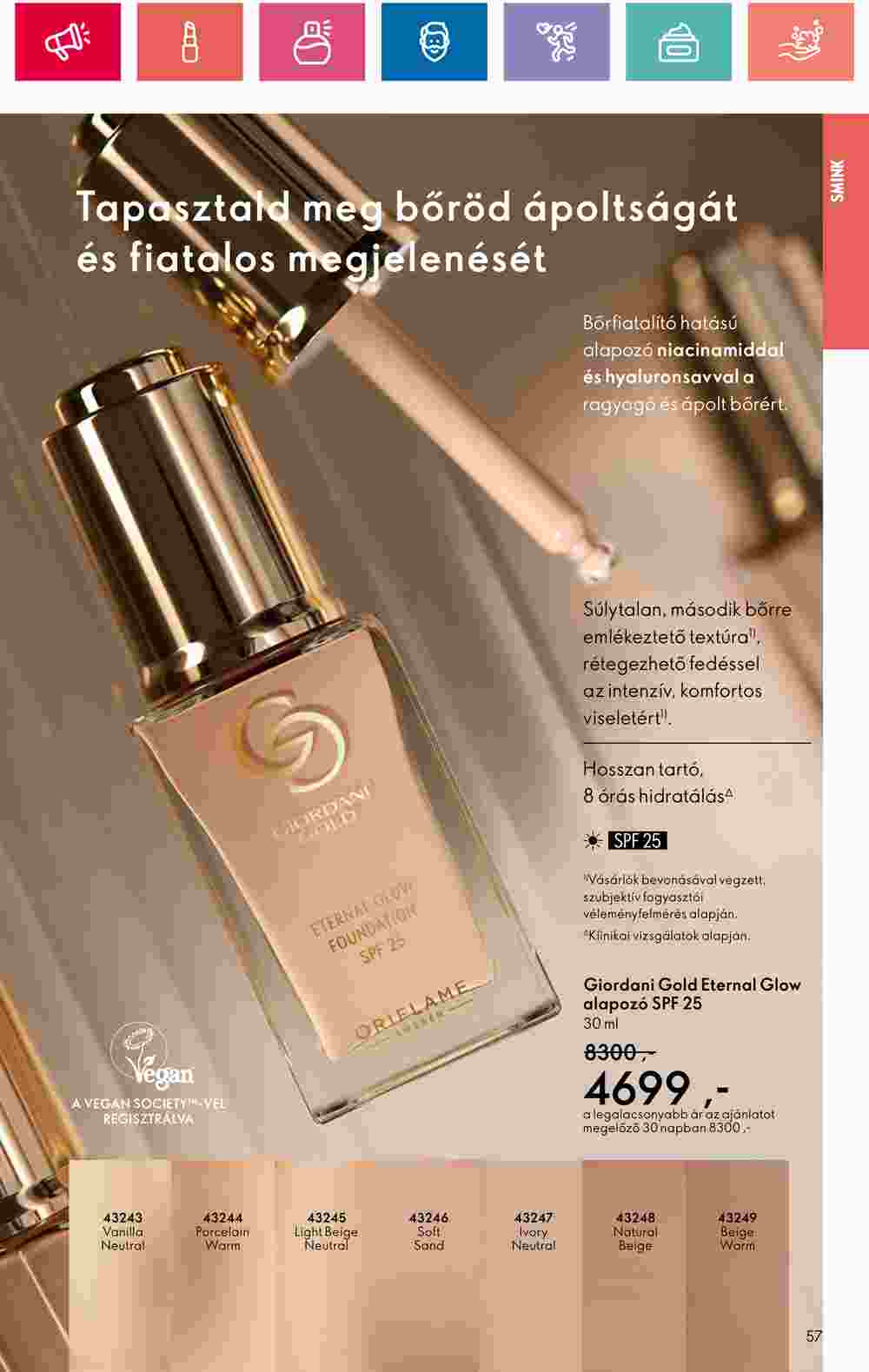 Oriflame akciós újság 2024.10.01-től - 57. oldal.