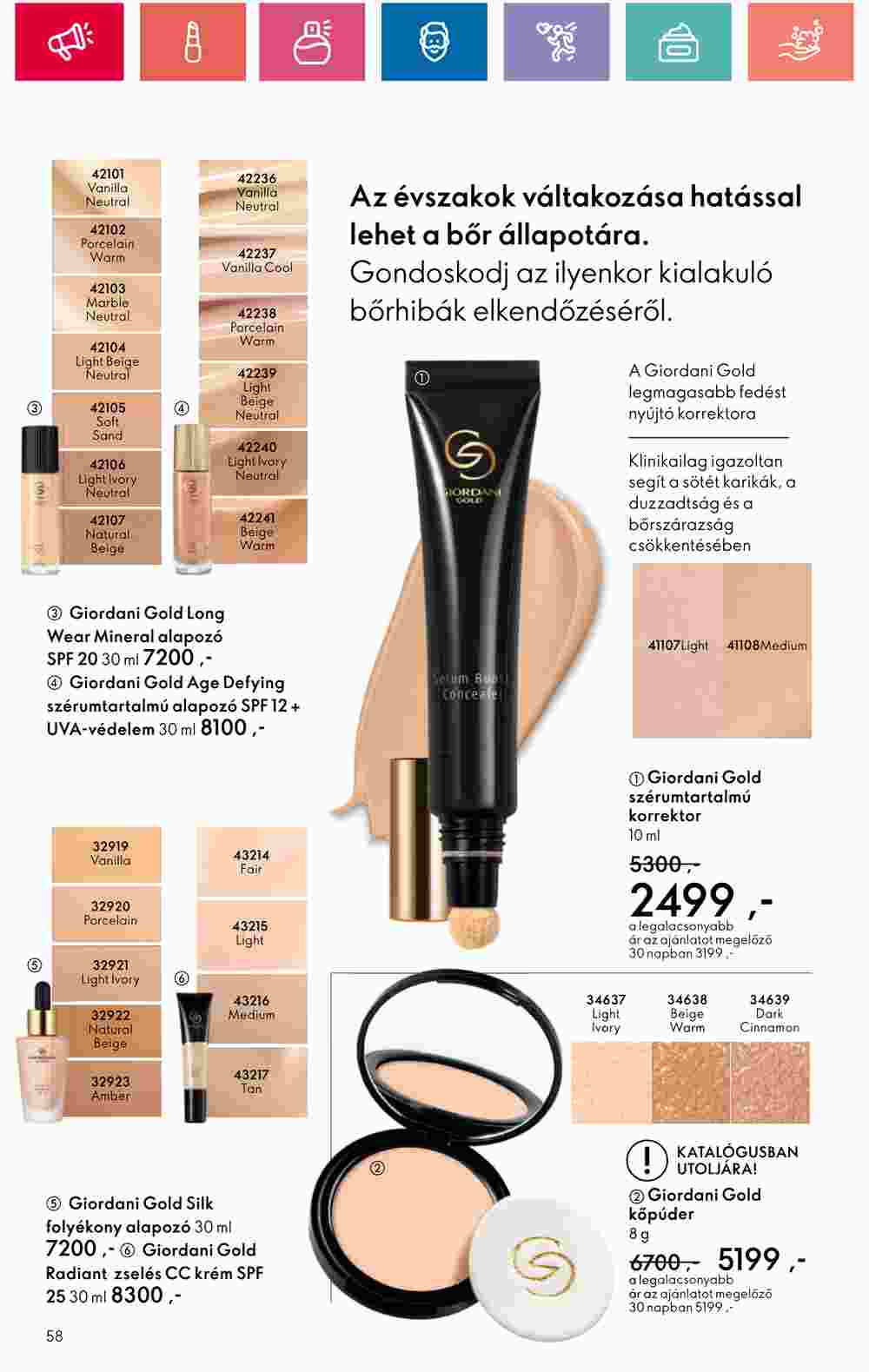 Oriflame akciós újság 2024.10.01-től - 58. oldal.