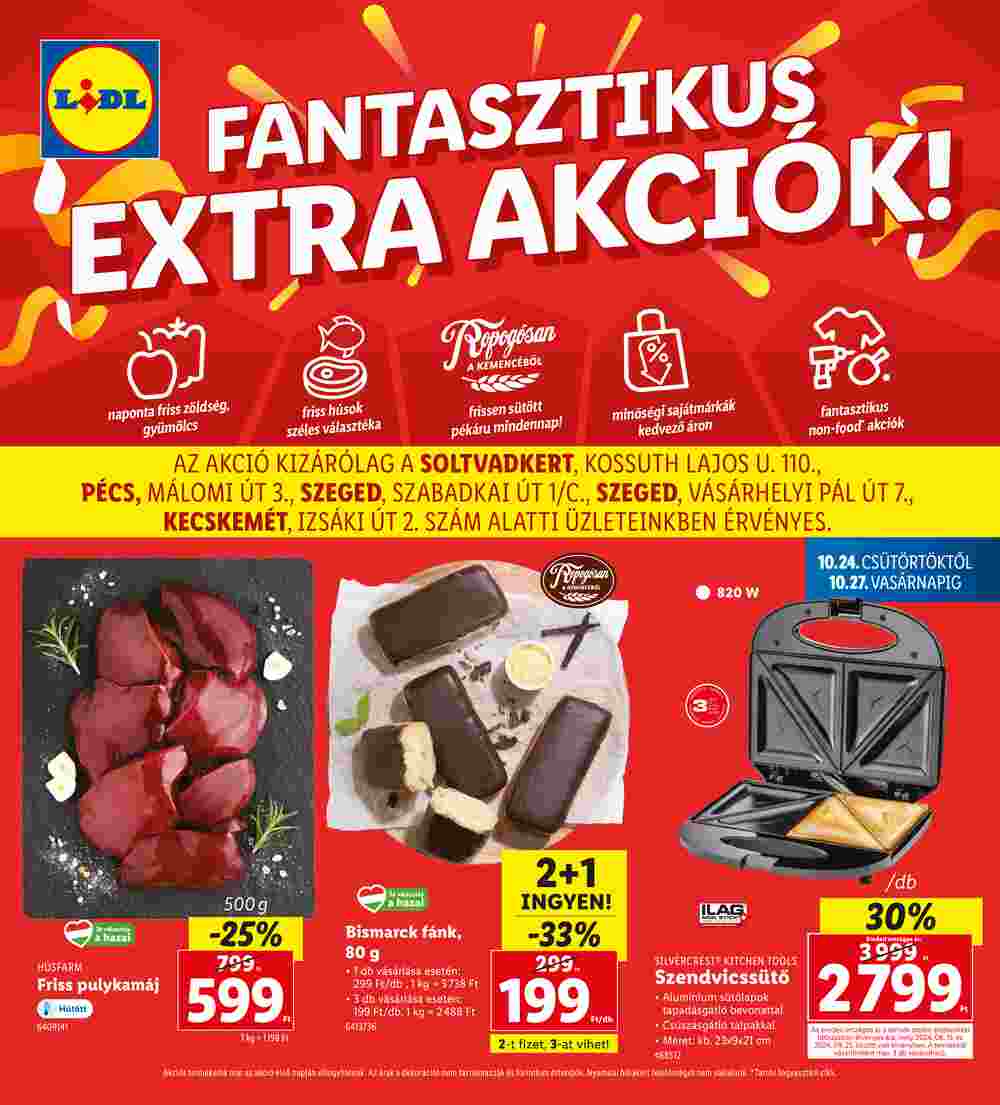 Lidl akciós újság 2024.10.24-től - 1. oldal.