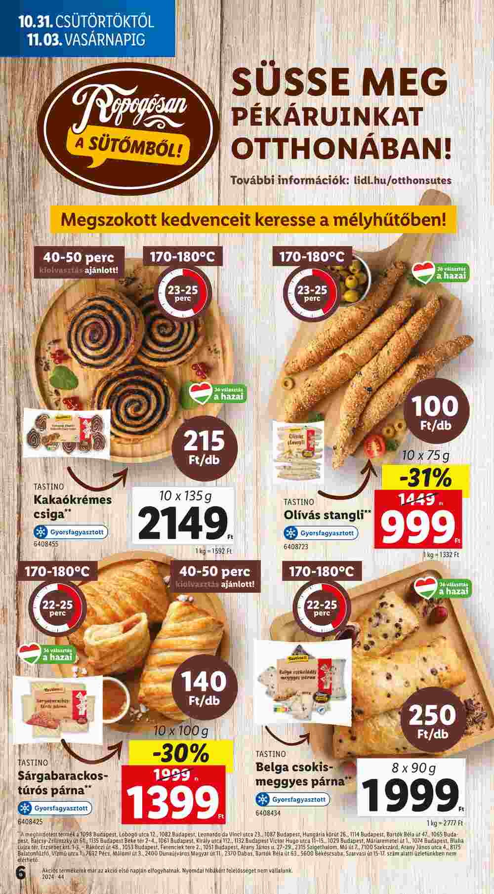 Lidl akciós újság 2024.10.31-től - 6. oldal.