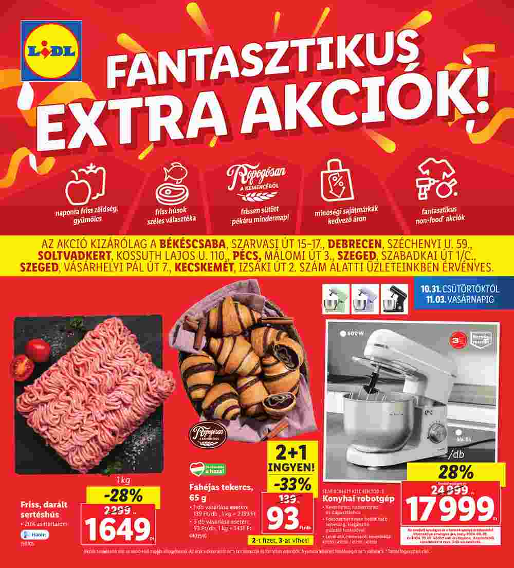 Lidl akciós újság 2024.10.31-től - 1. oldal.