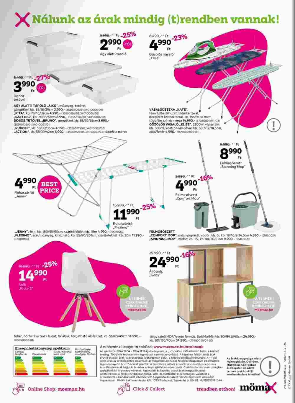 Mömax akciós újság 2024.11.04-től - 24. oldal.