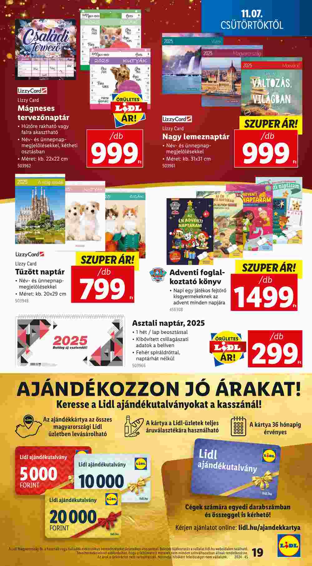 Lidl akciós újság 2024.11.07-től - 19. oldal.