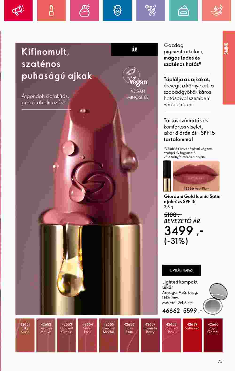 Oriflame akciós újság 2024.11.10-től - 73. oldal.