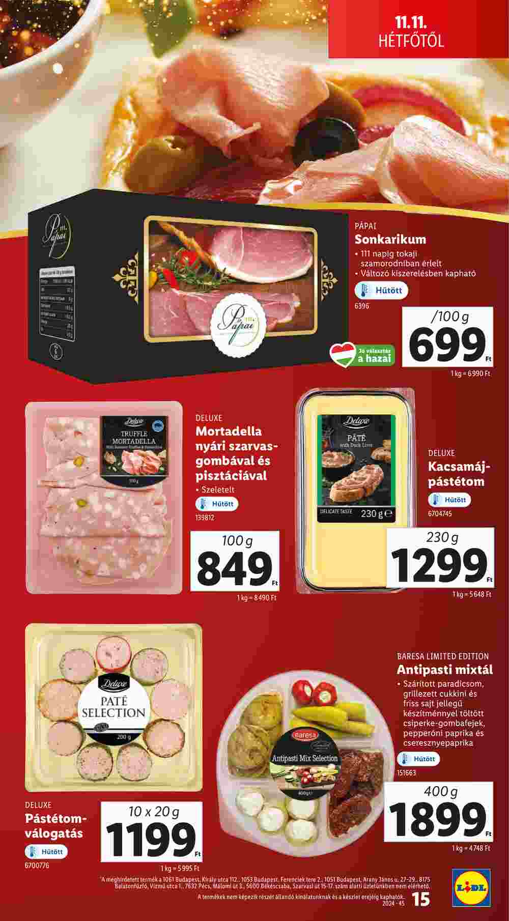 Lidl akciós újság 2024.11.11-től - 15. oldal.