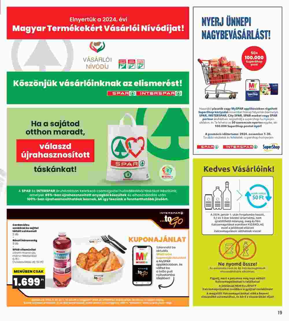 Interspar akciós újság 2024.11.14-től - 19. oldal.