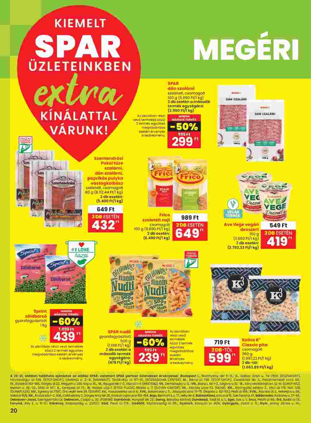 Spar Extra akciós újság 2024.11.14-től - 1. oldal.