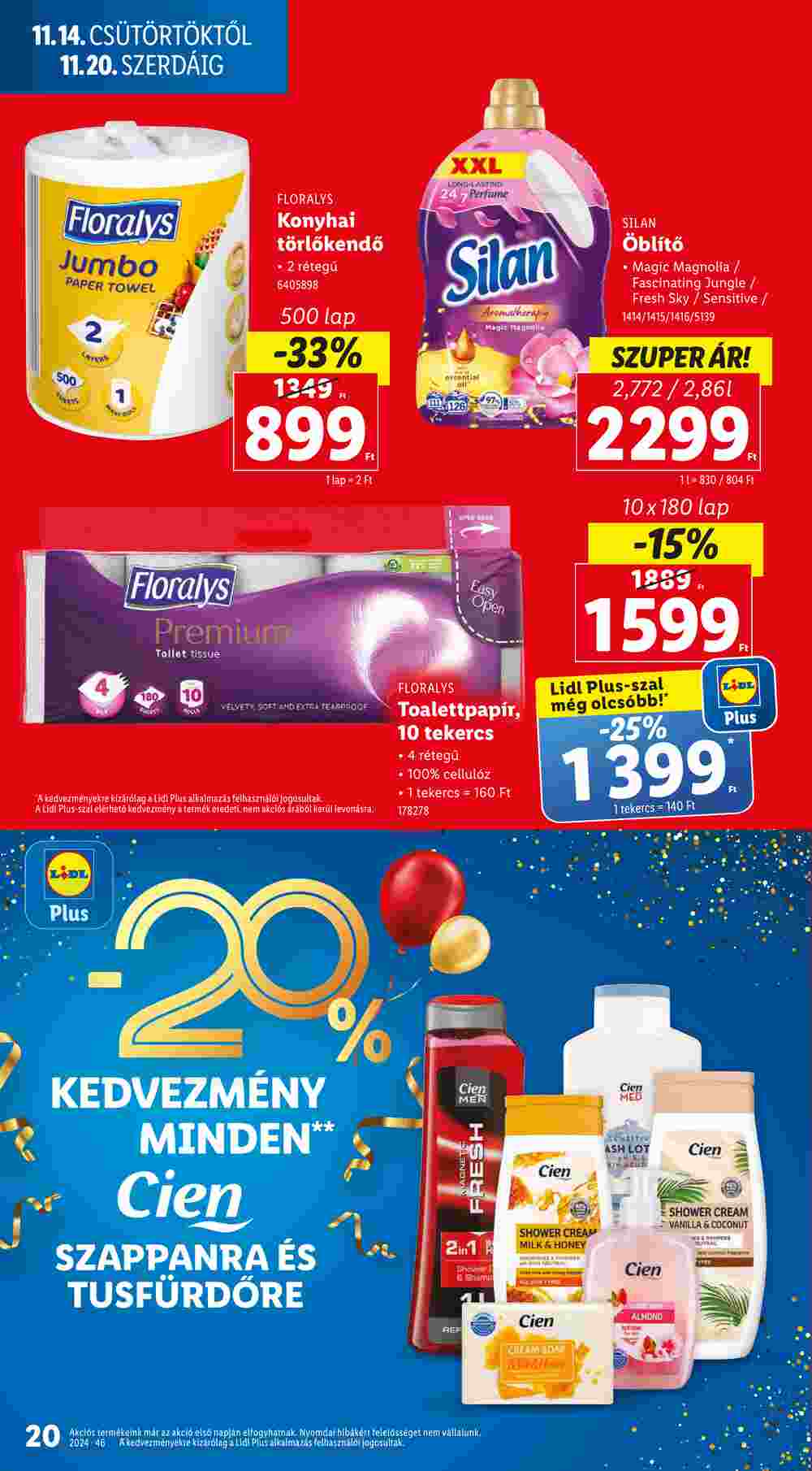 Lidl akciós újság 2024.11.14-től - 20. oldal.