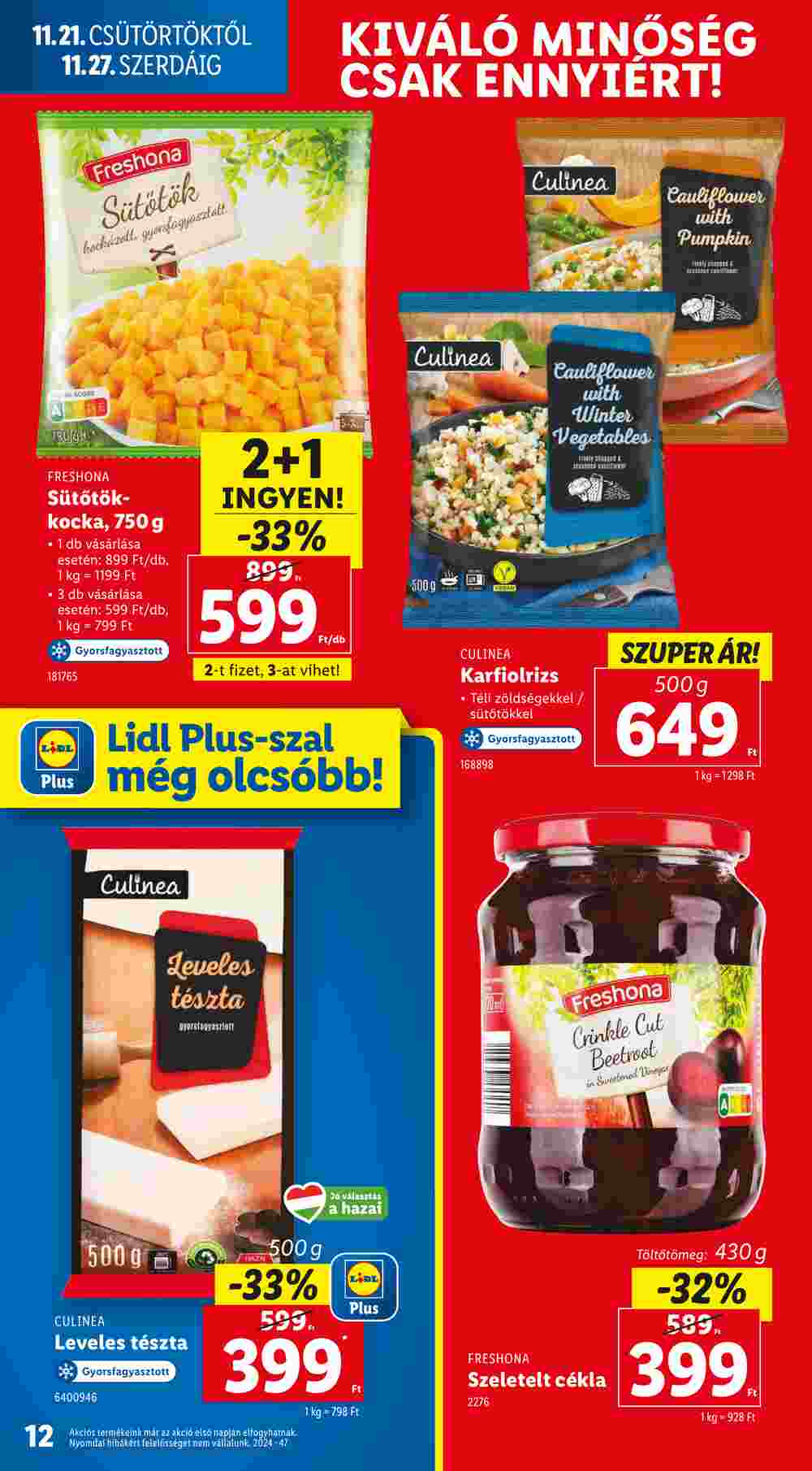 Lidl akciós újság 2024.11.21-től - 12. oldal.