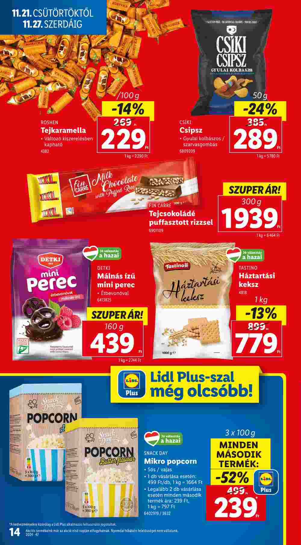 Lidl akciós újság 2024.11.21-től - 14. oldal.