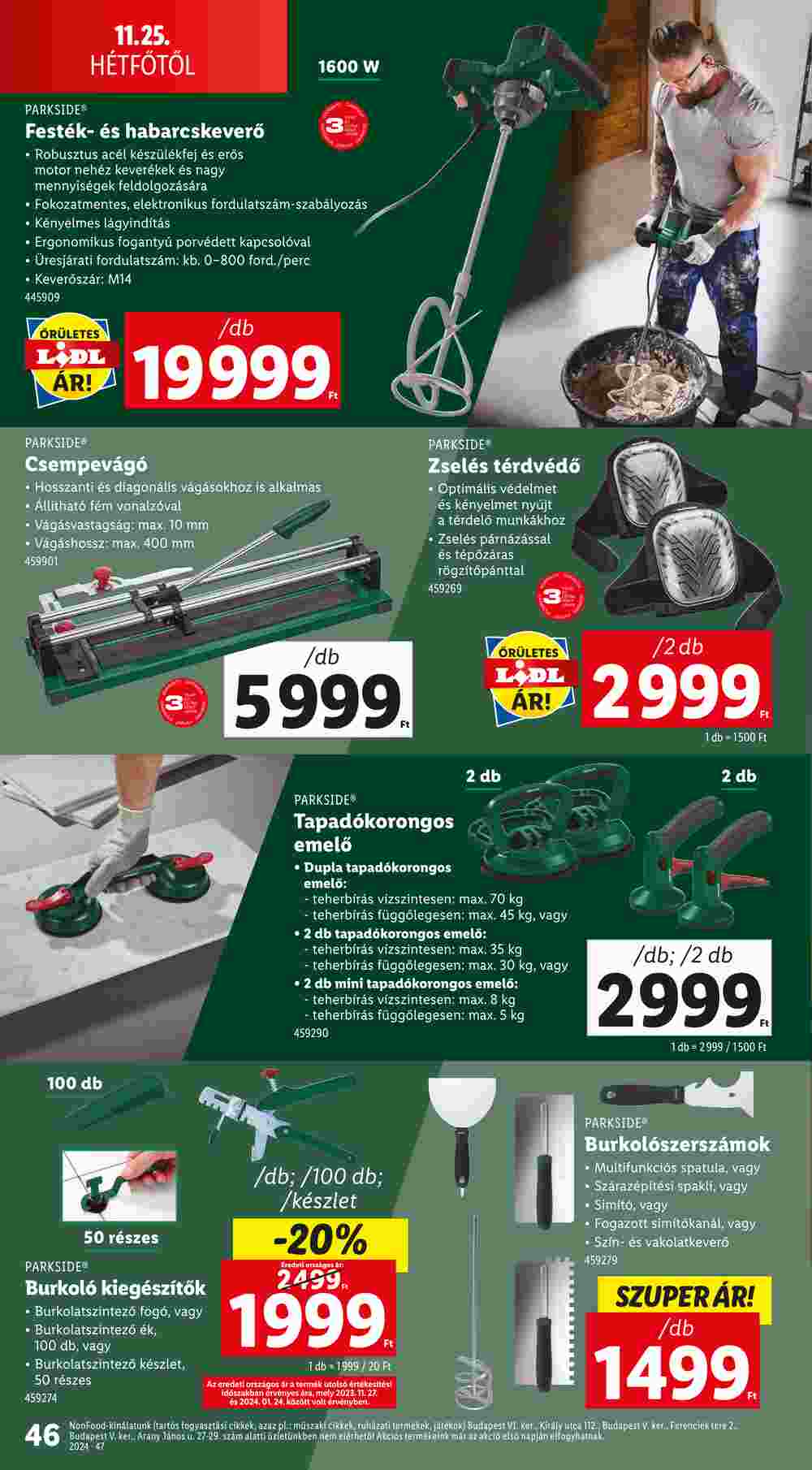 Lidl akciós újság 2024.11.21-től - 46. oldal.