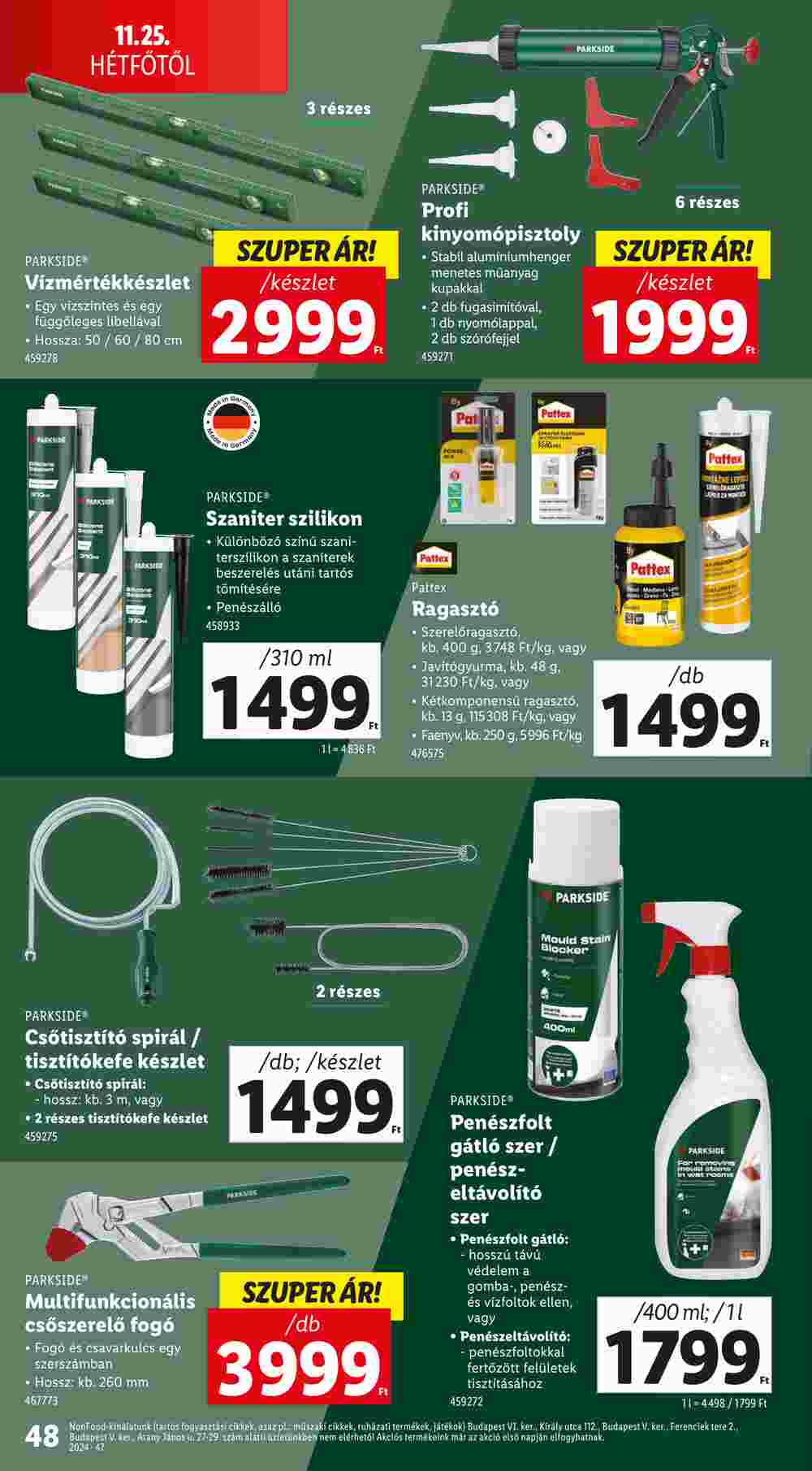 Lidl akciós újság 2024.11.21-től - 48. oldal.