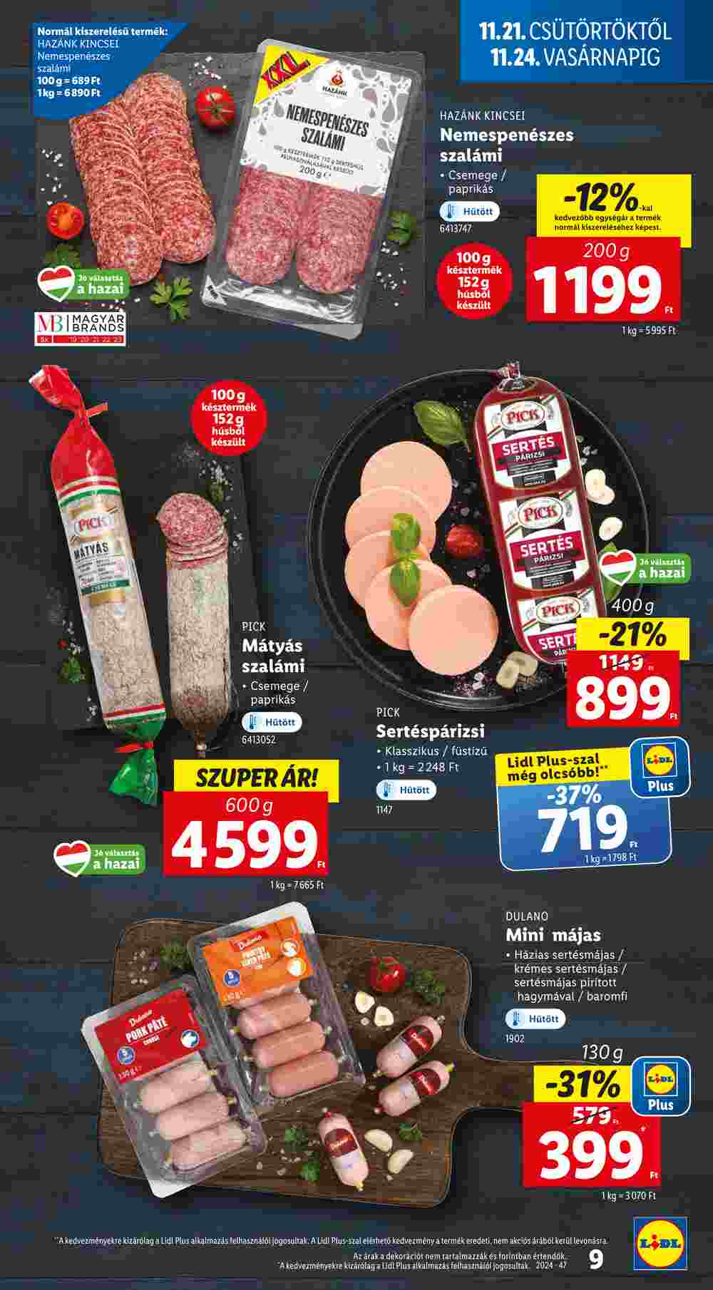 Lidl akciós újság 2024.11.21-től - 9. oldal.