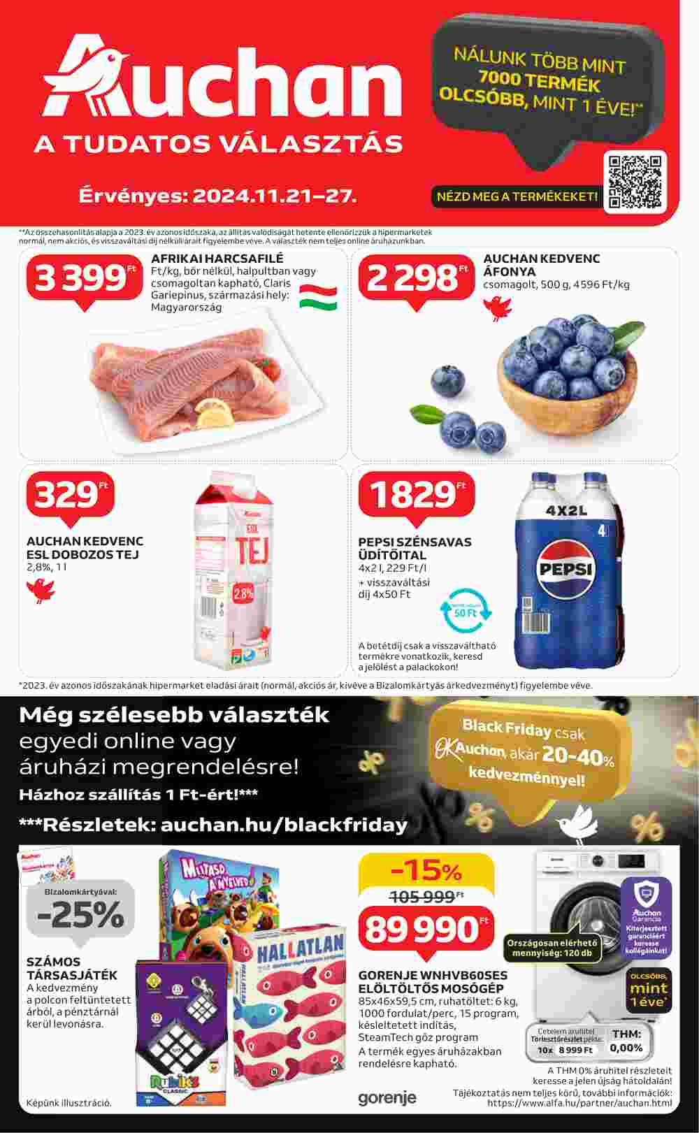 Auchan akciós újság 2024.11.21-től - 1. oldal.