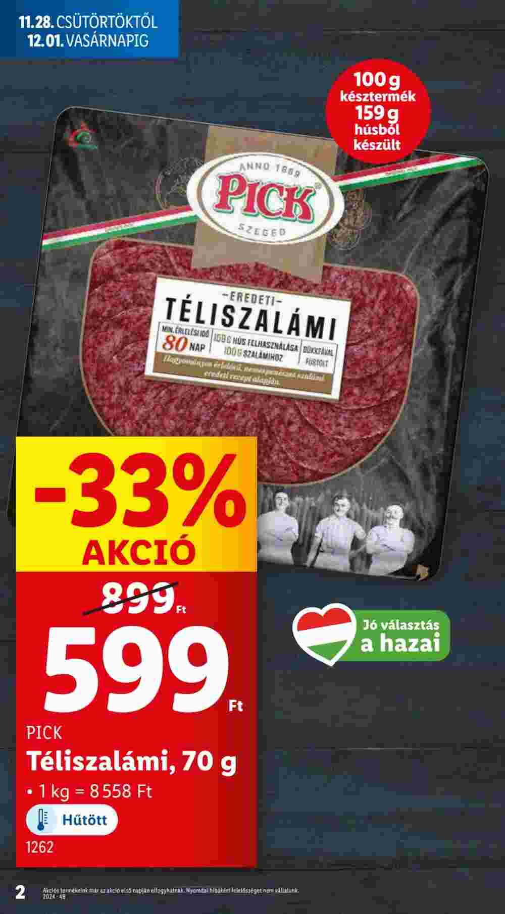 Lidl akciós újság 2024.11.28-tól - 2. oldal.