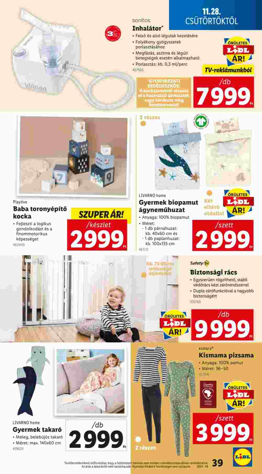 Lidl akciós újság 2024.11.28-tól - 39. oldal.