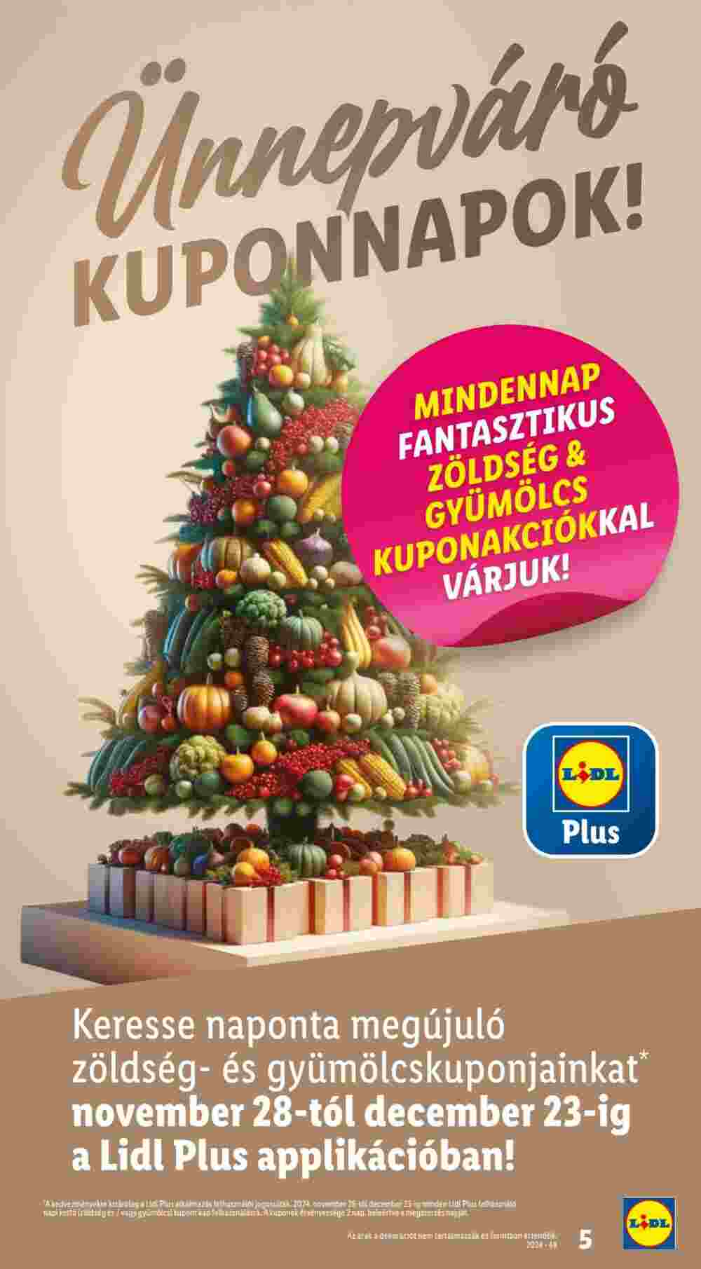 Lidl akciós újság 2024.11.28-tól - 5. oldal.