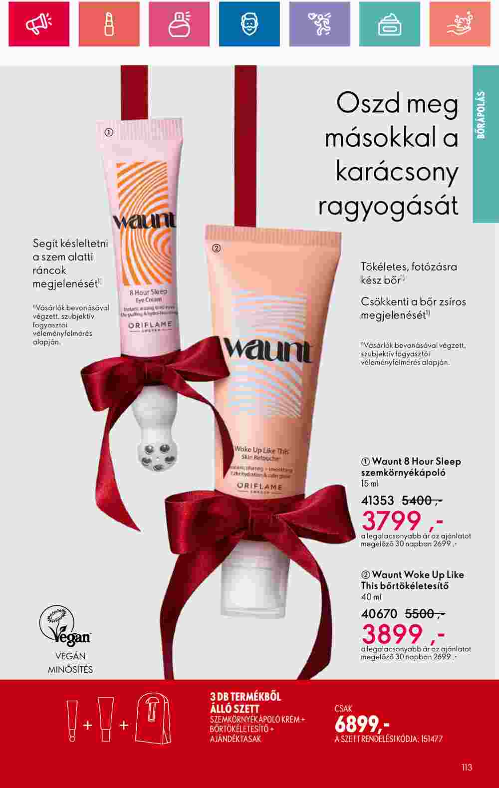 Oriflame akciós újság 2024.12.01-től - 113. oldal.