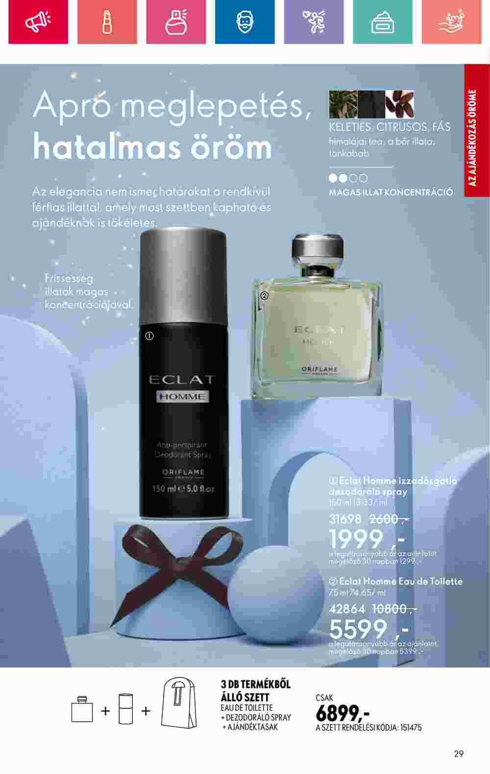 Oriflame akciós újság 2024.12.01-től - 29. oldal.