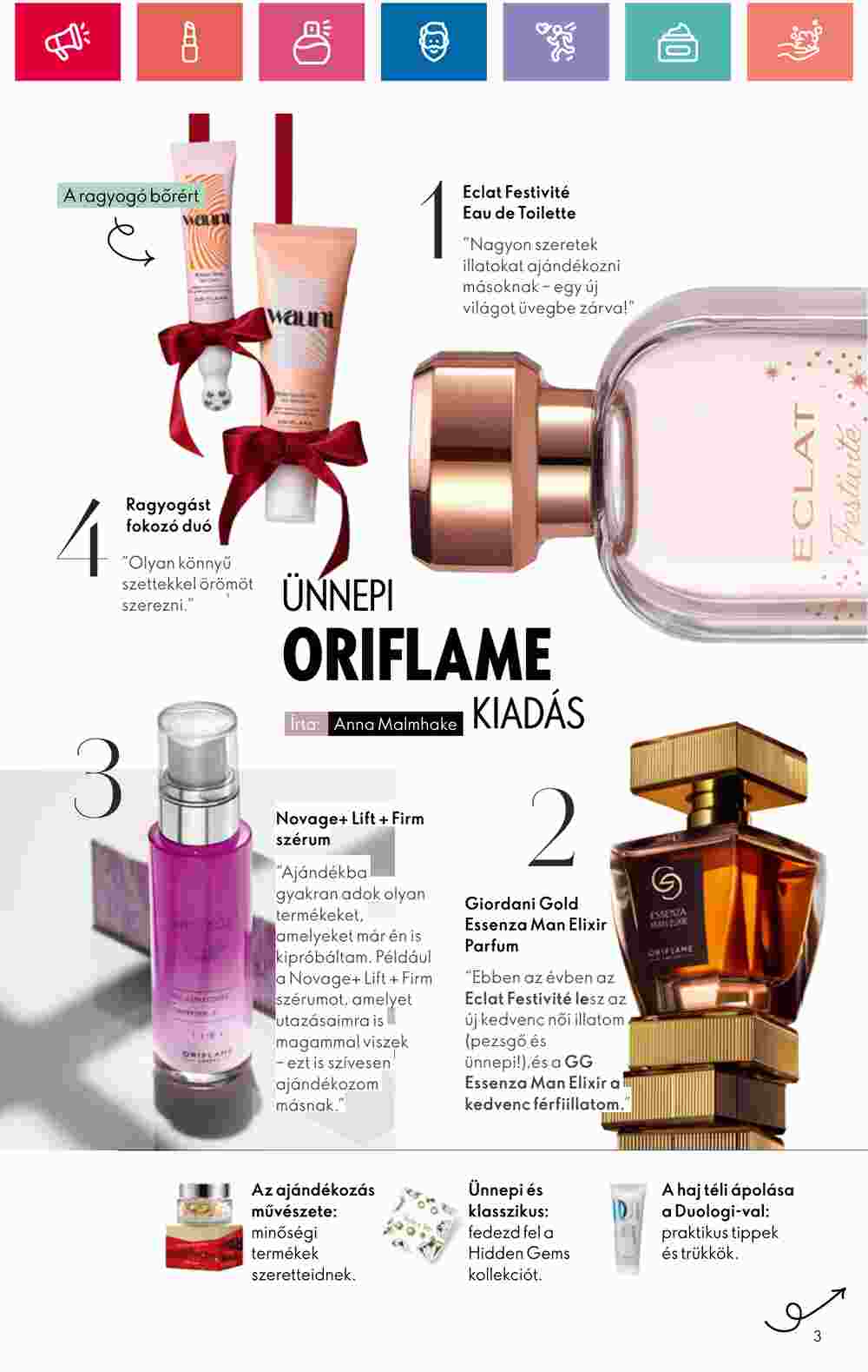 Oriflame akciós újság 2024.12.01-től - 3. oldal.