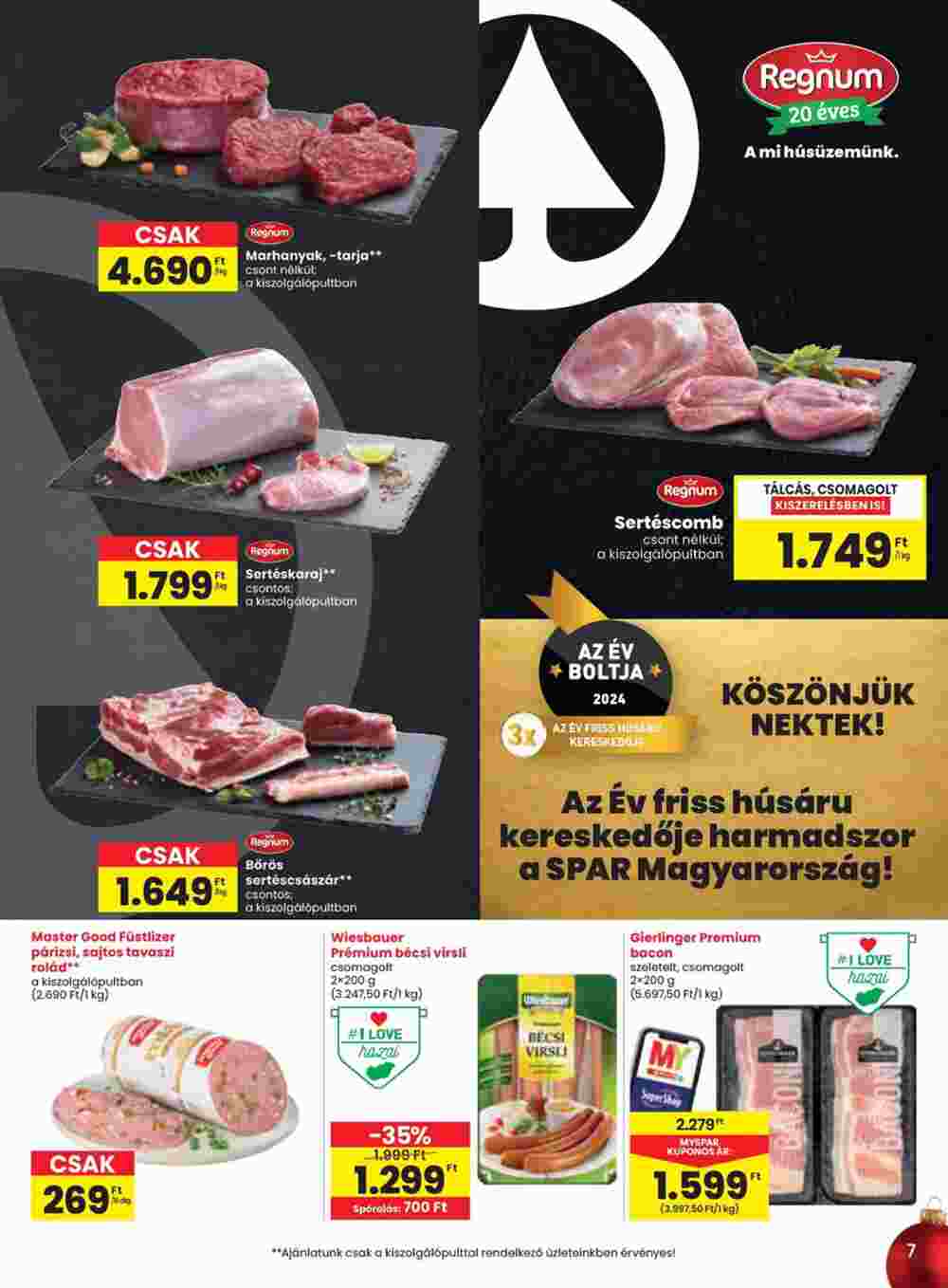 Spar akciós újság 2024.12.05-től - 7. oldal.