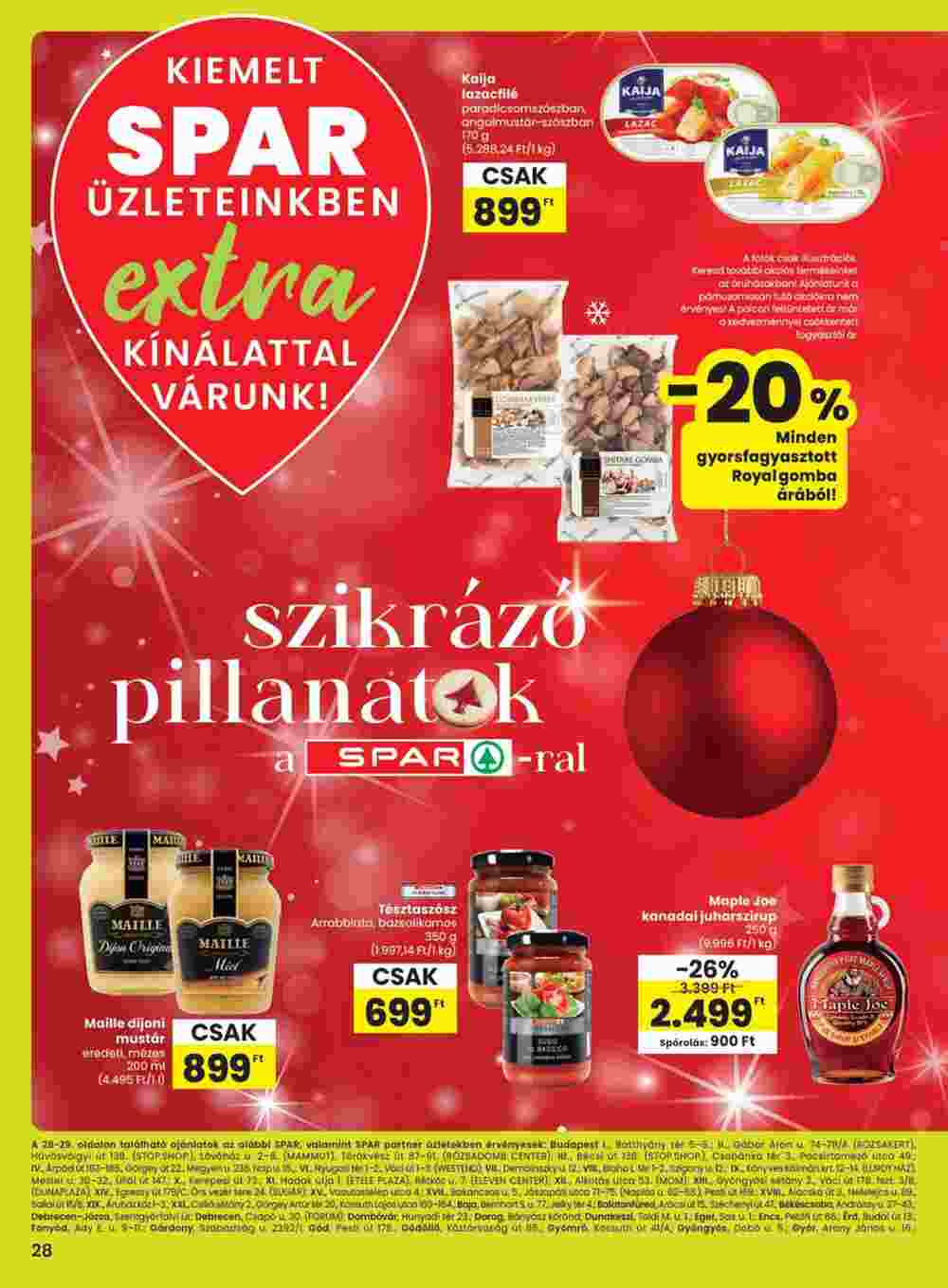 Spar Extra akciós újság 2024.12.05-től - 1. oldal.