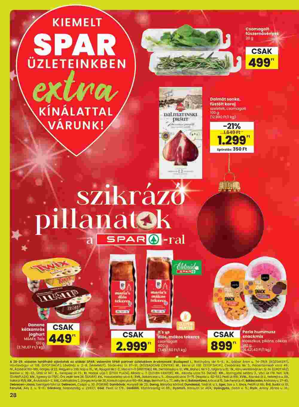 Spar Extra akciós újság 2024.12.12-től - 1. oldal.