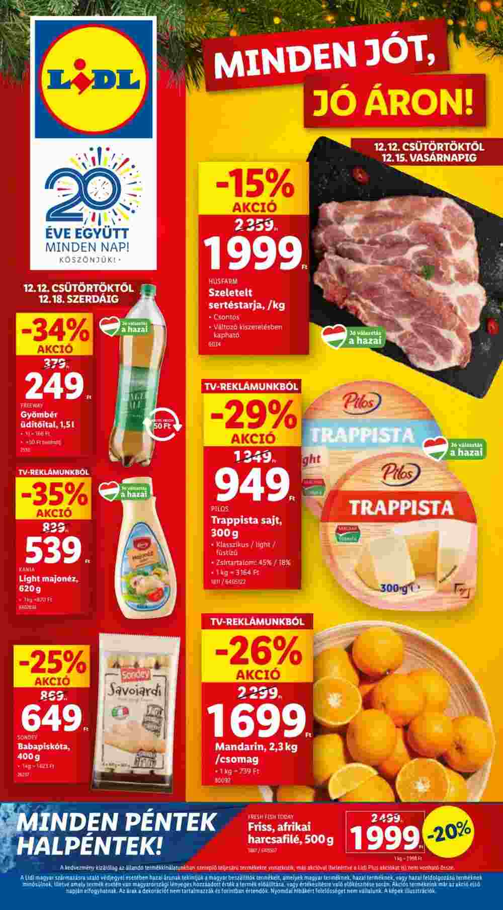 Lidl akciós újság 2024.12.12-től - 1. oldal.