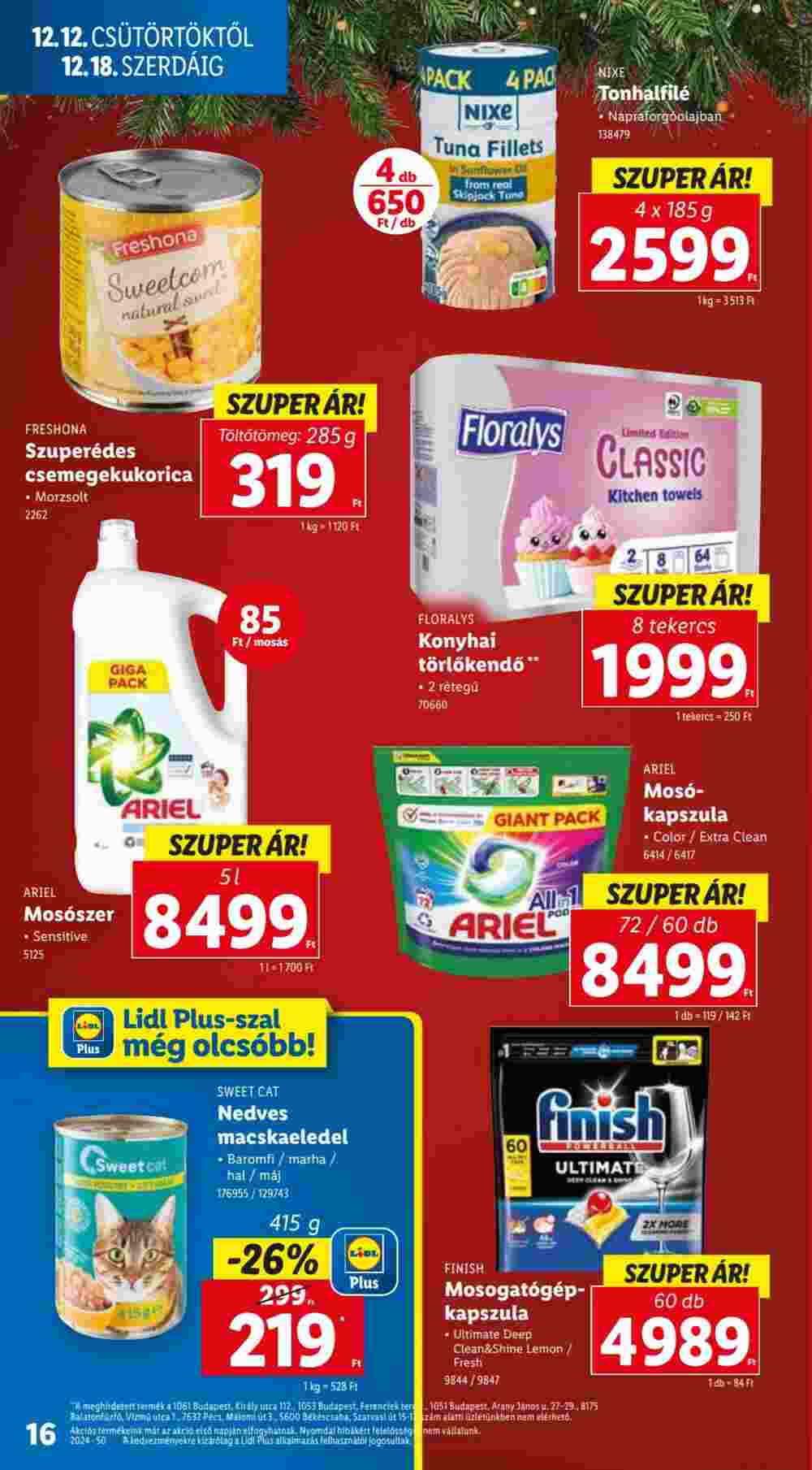 Lidl akciós újság 2024.12.12-től - 16. oldal.