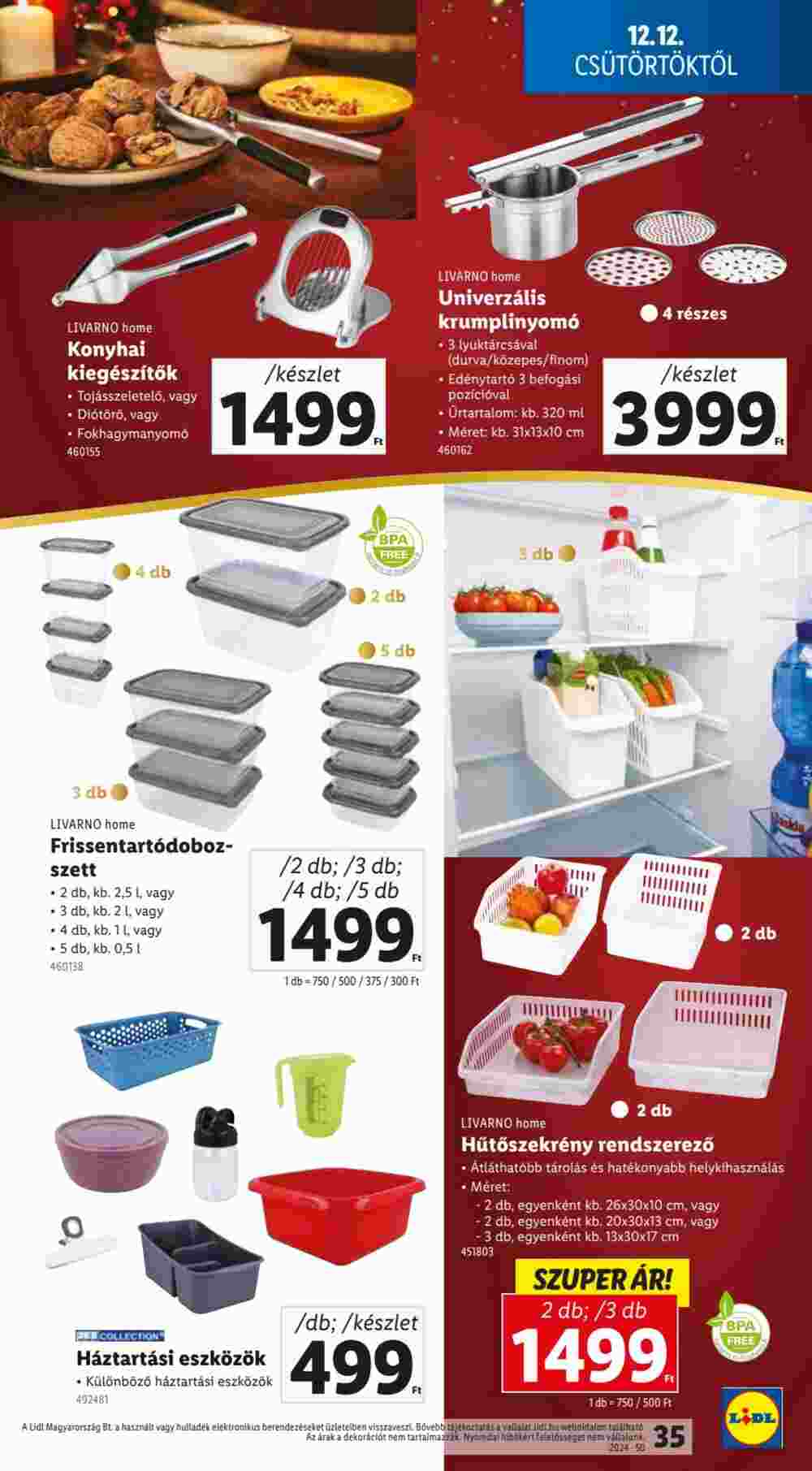 Lidl akciós újság 2024.12.12-től - 35. oldal.