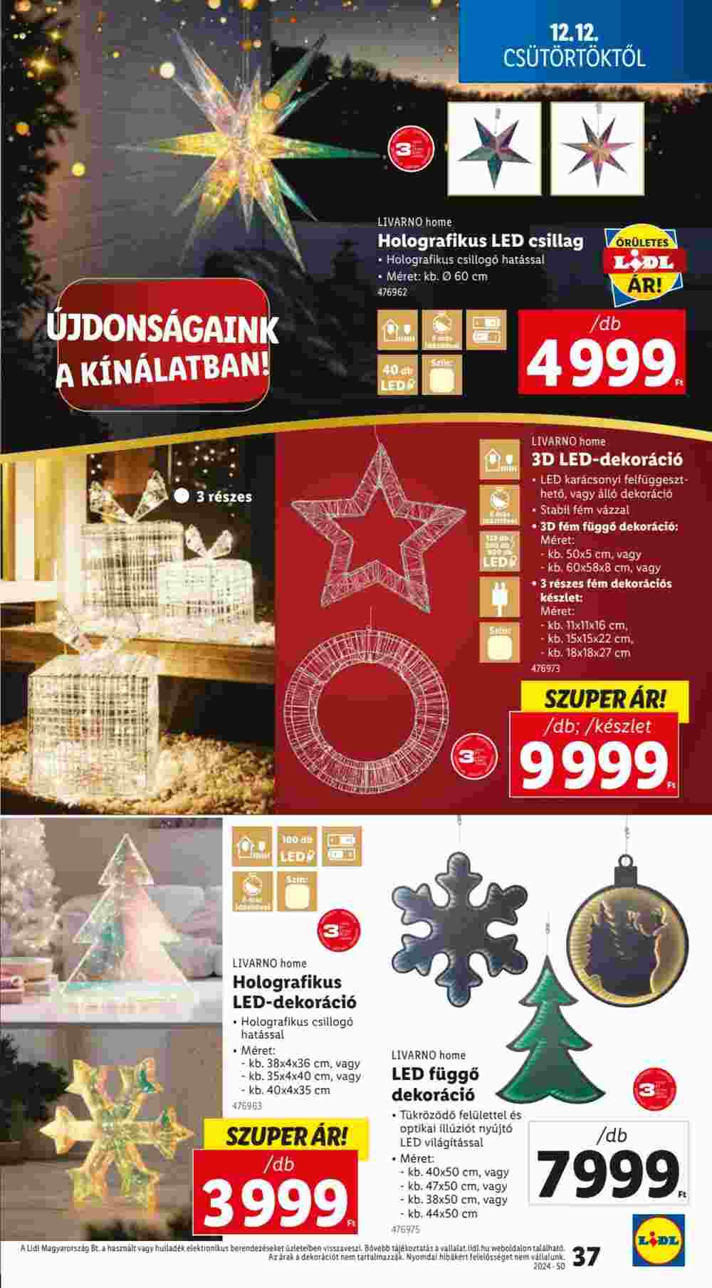 Lidl akciós újság 2024.12.12-től - 37. oldal.