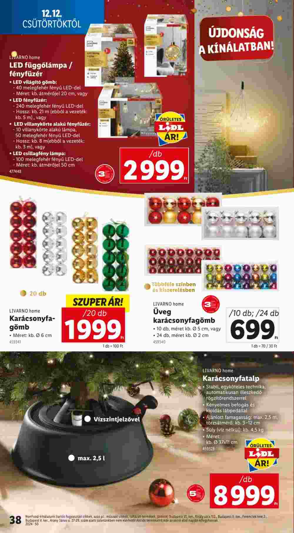 Lidl akciós újság 2024.12.12-től - 38. oldal.