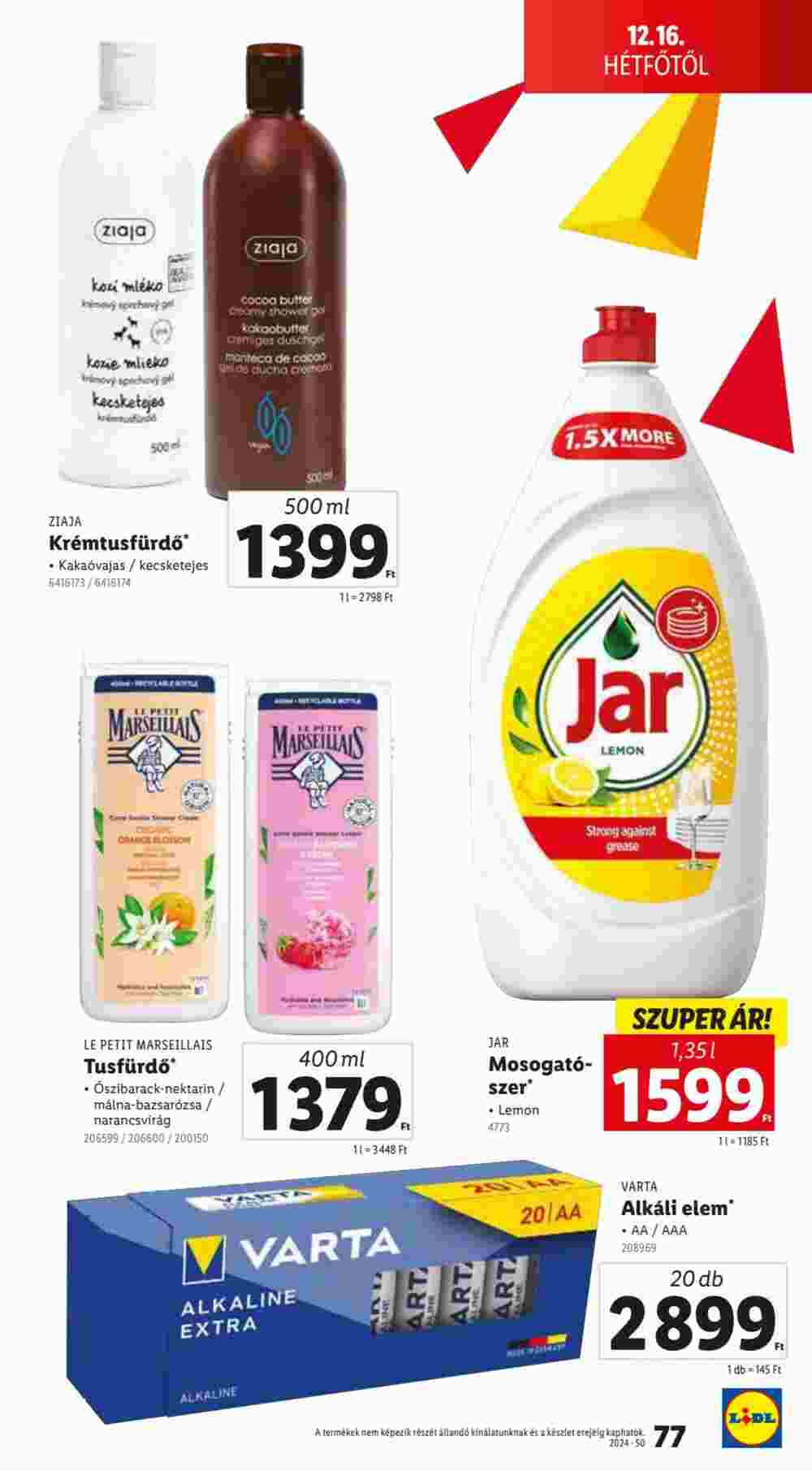 Lidl akciós újság 2024.12.12-től - 77. oldal.