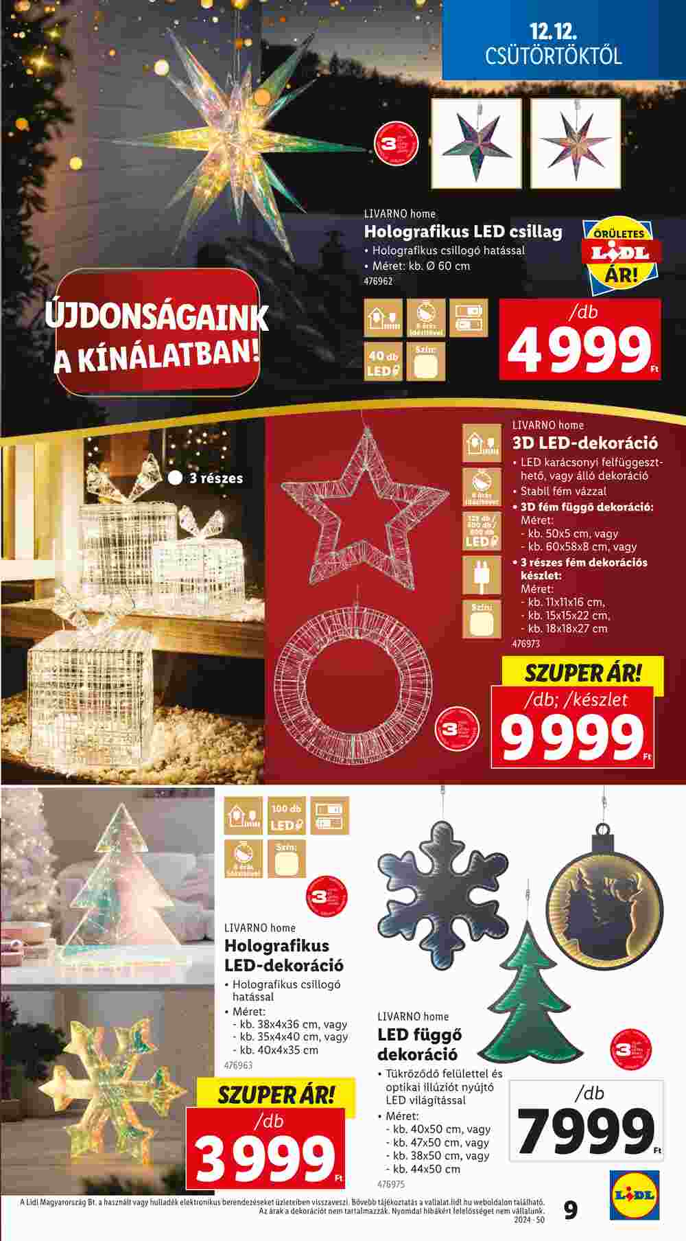 Lidl akciós újság 2024.12.12-től - 9. oldal.