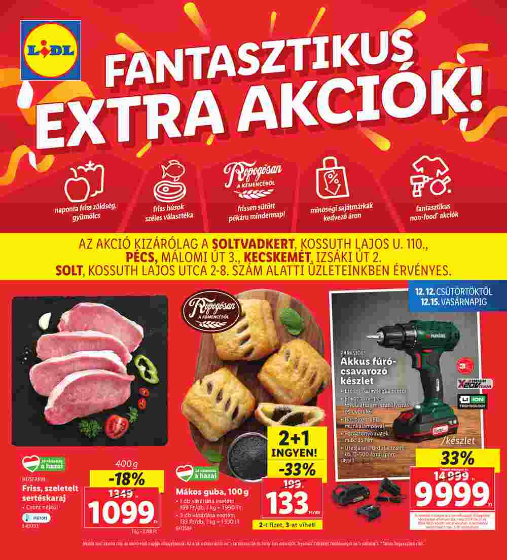 Lidl akciós újság 2024.12.12-től - 1. oldal.